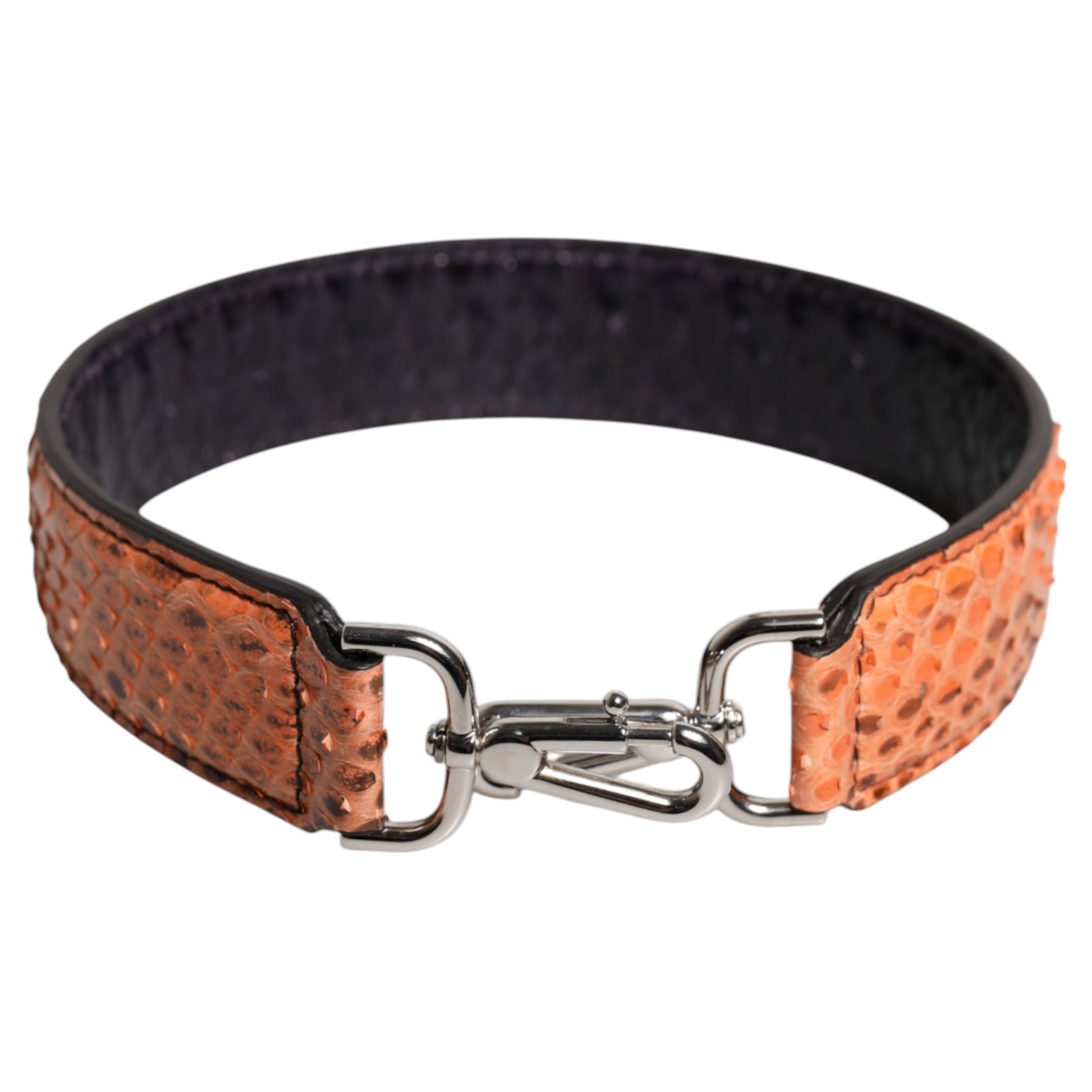 Dolce & Gabbana Black Beige Exotic Leather Bag Shoulder Strap Curated Luxury Accessories by Orvyn