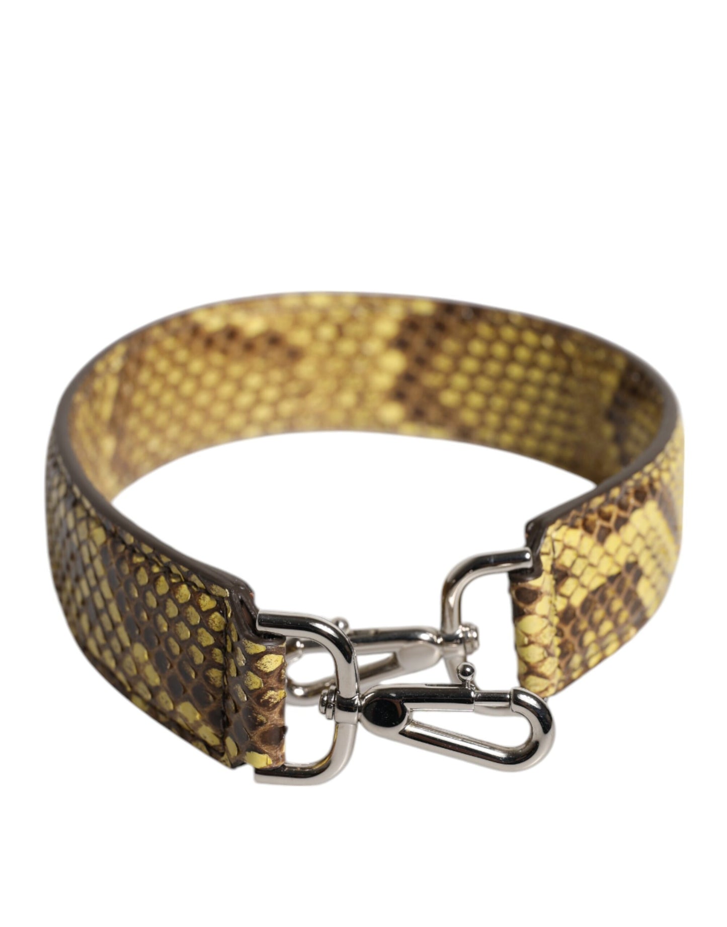 Dolce & Gabbana Yellow Exotic Leather Bag Shoulder Strap Curated Luxury Accessories by Orvyn