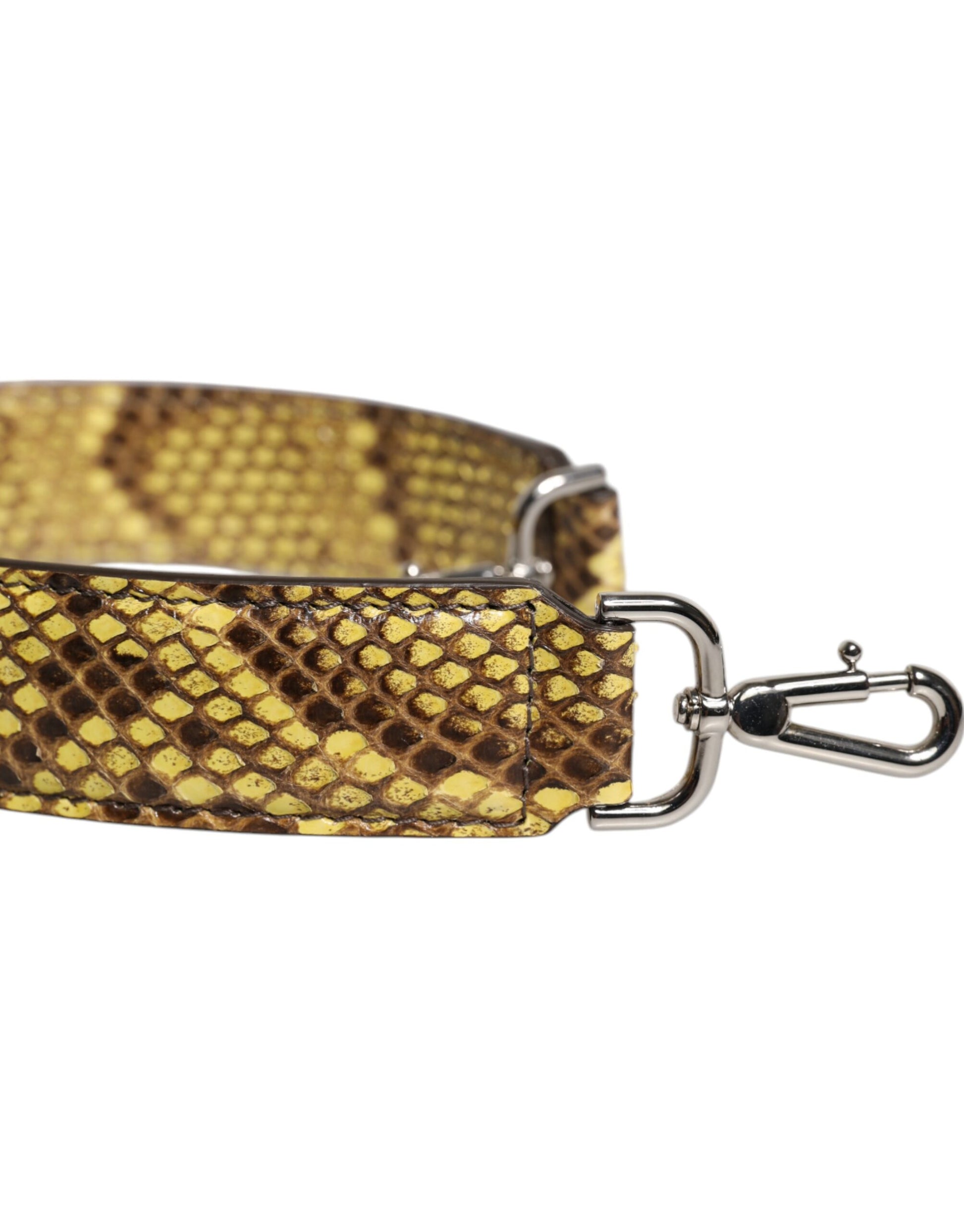 Dolce & Gabbana Yellow Exotic Leather Bag Shoulder Strap Curated Luxury Accessories by Orvyn
