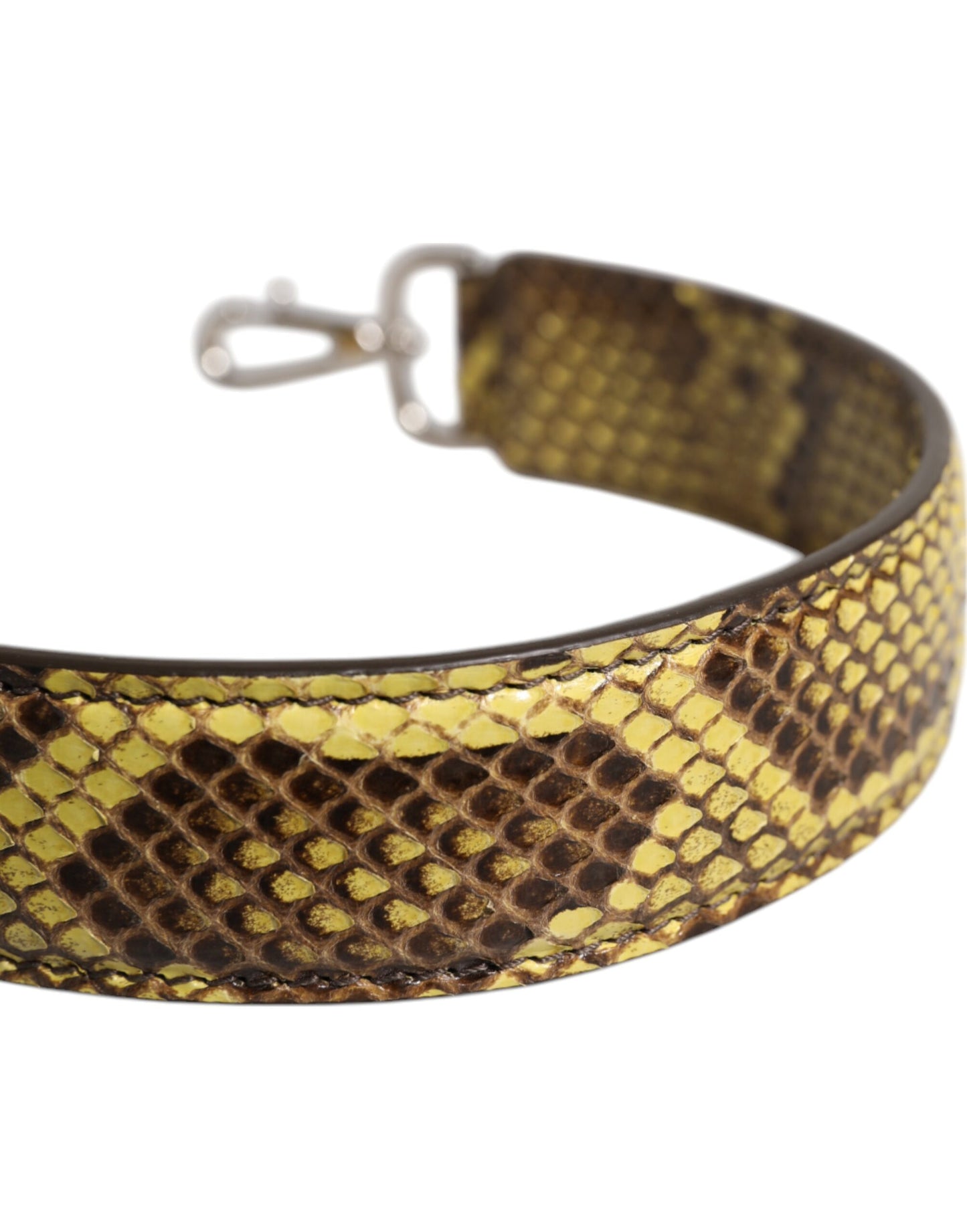 Dolce & Gabbana Yellow Exotic Leather Bag Shoulder Strap Curated Luxury Accessories by Orvyn