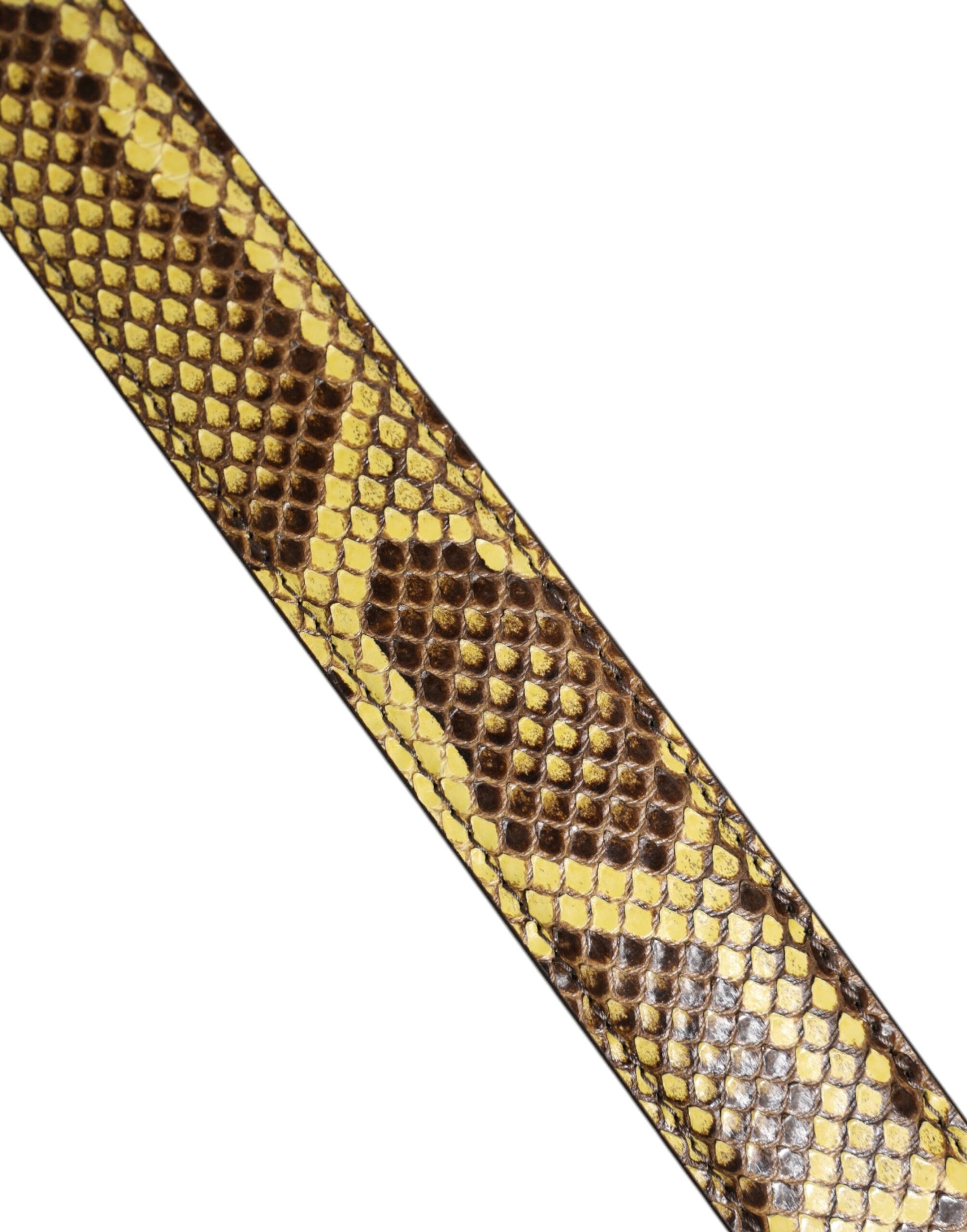 Dolce & Gabbana Yellow Exotic Leather Bag Shoulder Strap Curated Luxury Accessories by Orvyn