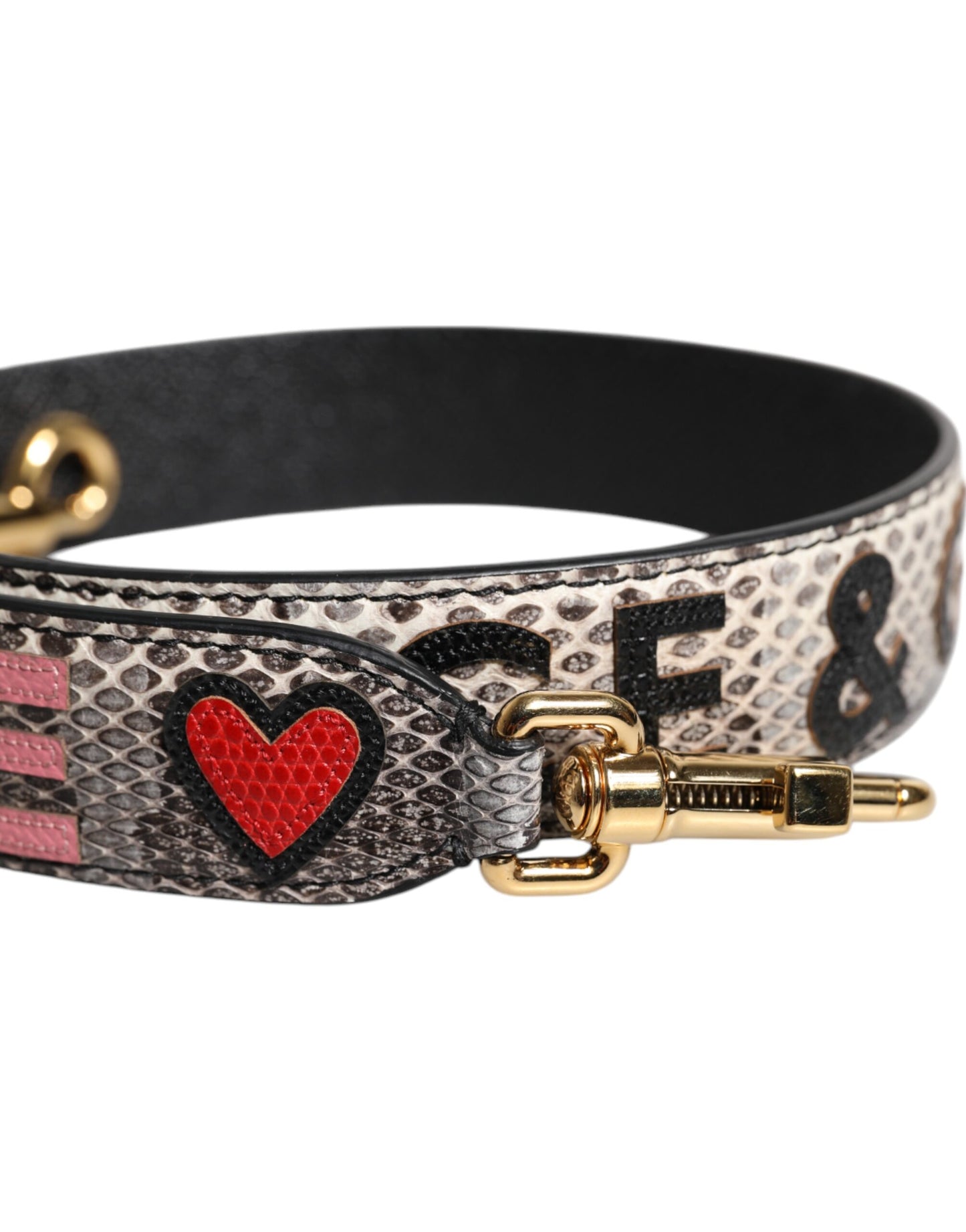 Dolce & Gabbana Multicolor DG AMORE Patch Bag Shoulder Strap Curated Luxury Accessories by Orvyn