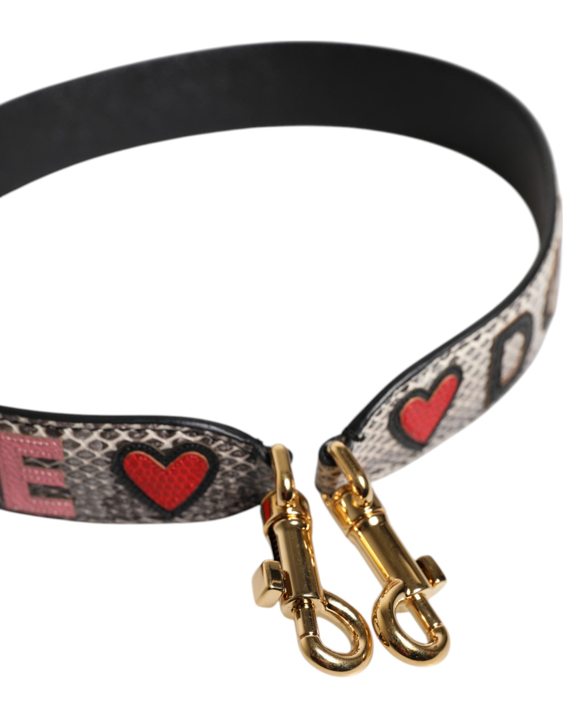 Dolce & Gabbana Multicolor DG AMORE Patch Bag Shoulder Strap Curated Luxury Accessories by Orvyn