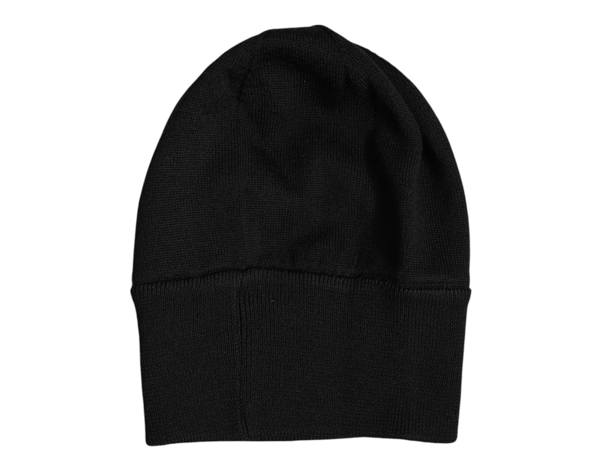 Dolce & Gabbana Black #DGLOVESLONDON Knitted Beanie Hat Curated Luxury Accessories by Orvyn