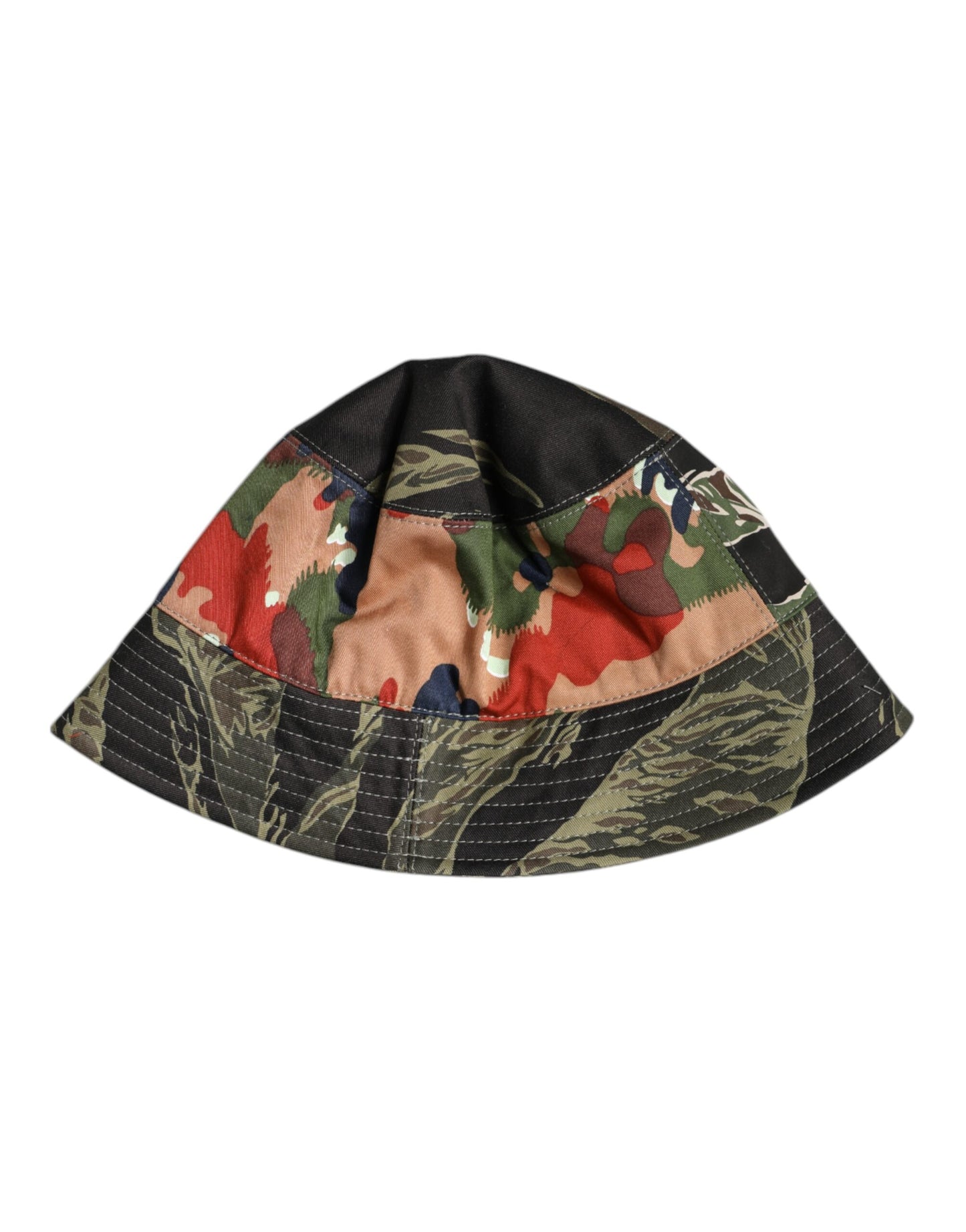 Dolce & Gabbana Multicolor DG Plaque Wide Brim Bucket Hat Curated Luxury Accessories by Orvyn