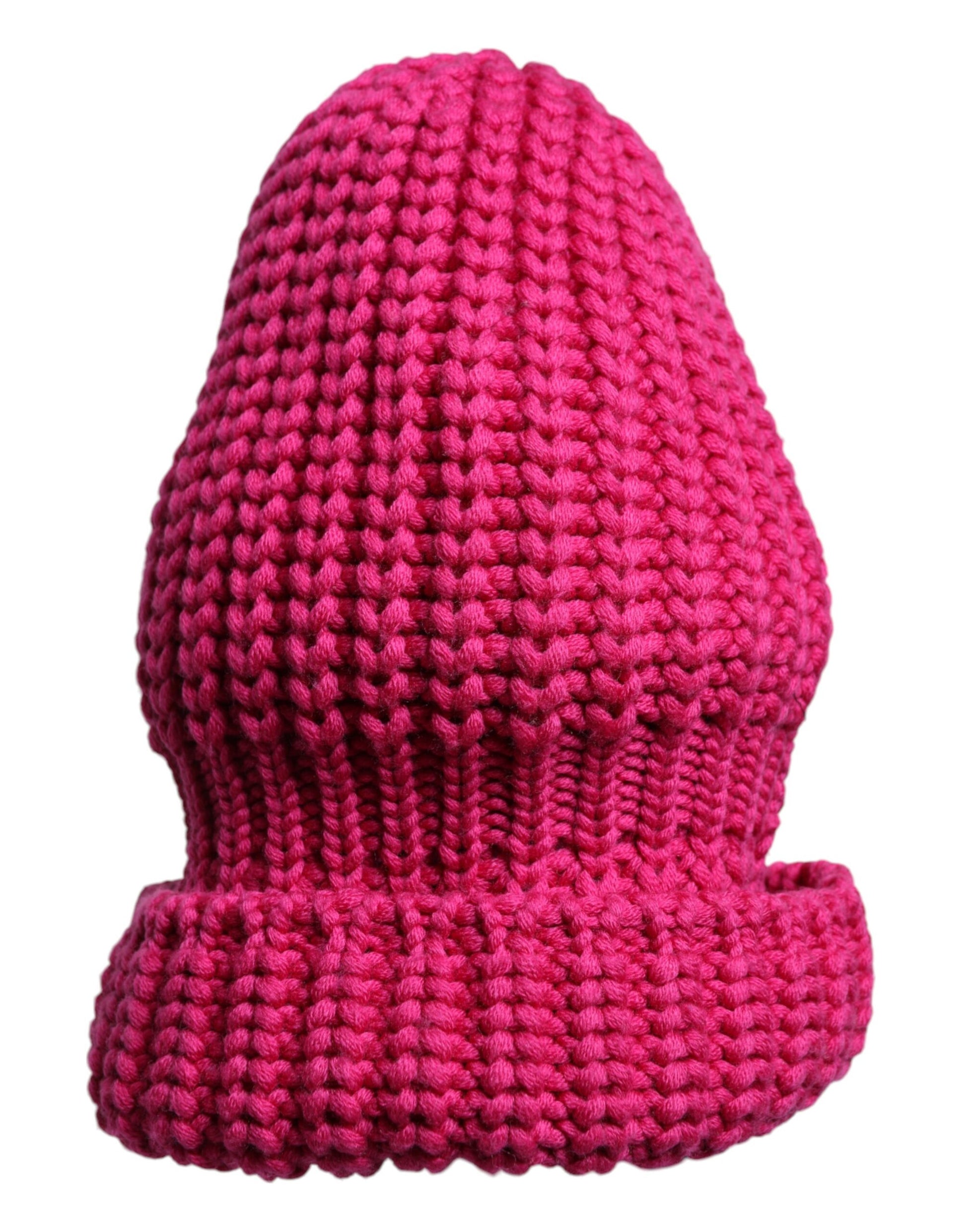 Dolce & Gabbana Pink Solid Wool Knitted Winter Beanie Hat Curated Luxury Accessories by Orvyn