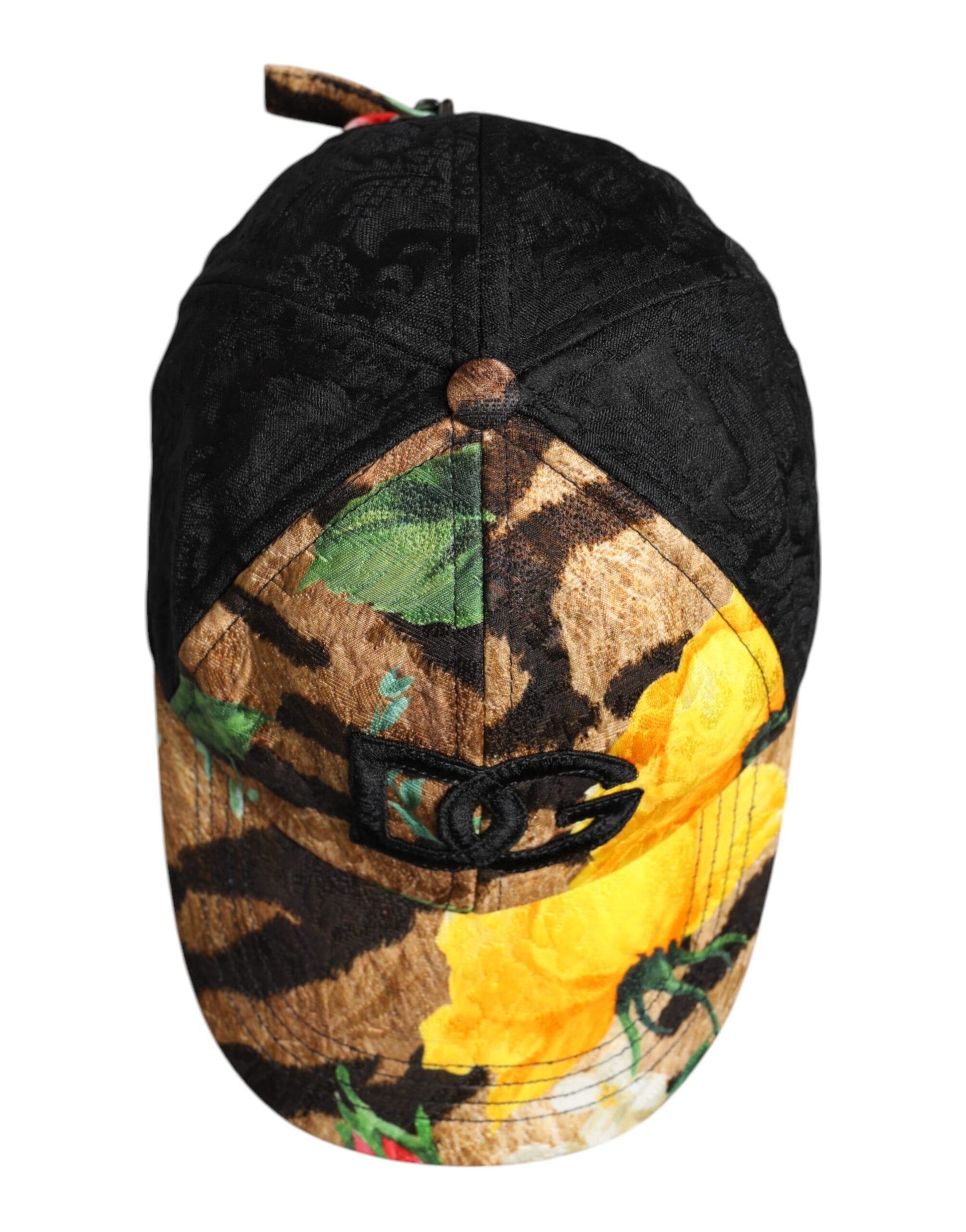 Dolce & Gabbana Multicolor DG Logo Patch 6 Panels Baseball Cap Curated Luxury Accessories by Orvyn