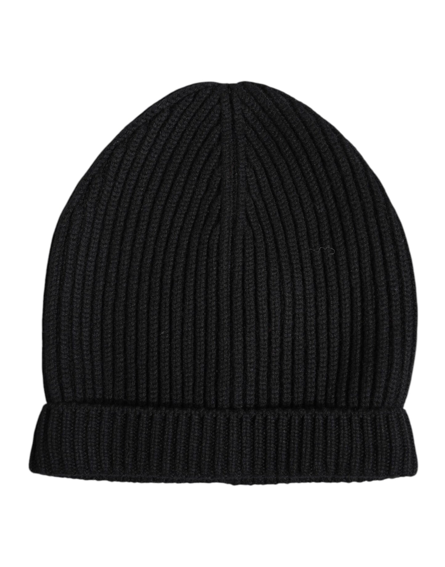 Dolce & Gabbana Black Cashmere Knitted Winter Beanie Hat Curated Luxury Accessories by Orvyn