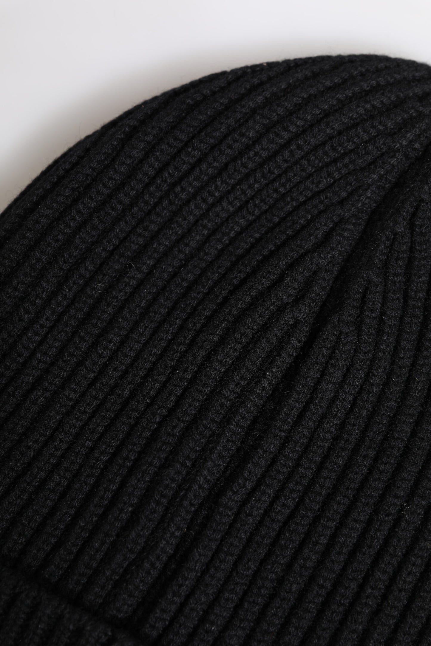 Dolce & Gabbana Black Cashmere Knitted Winter Beanie Hat Curated Luxury Accessories by Orvyn
