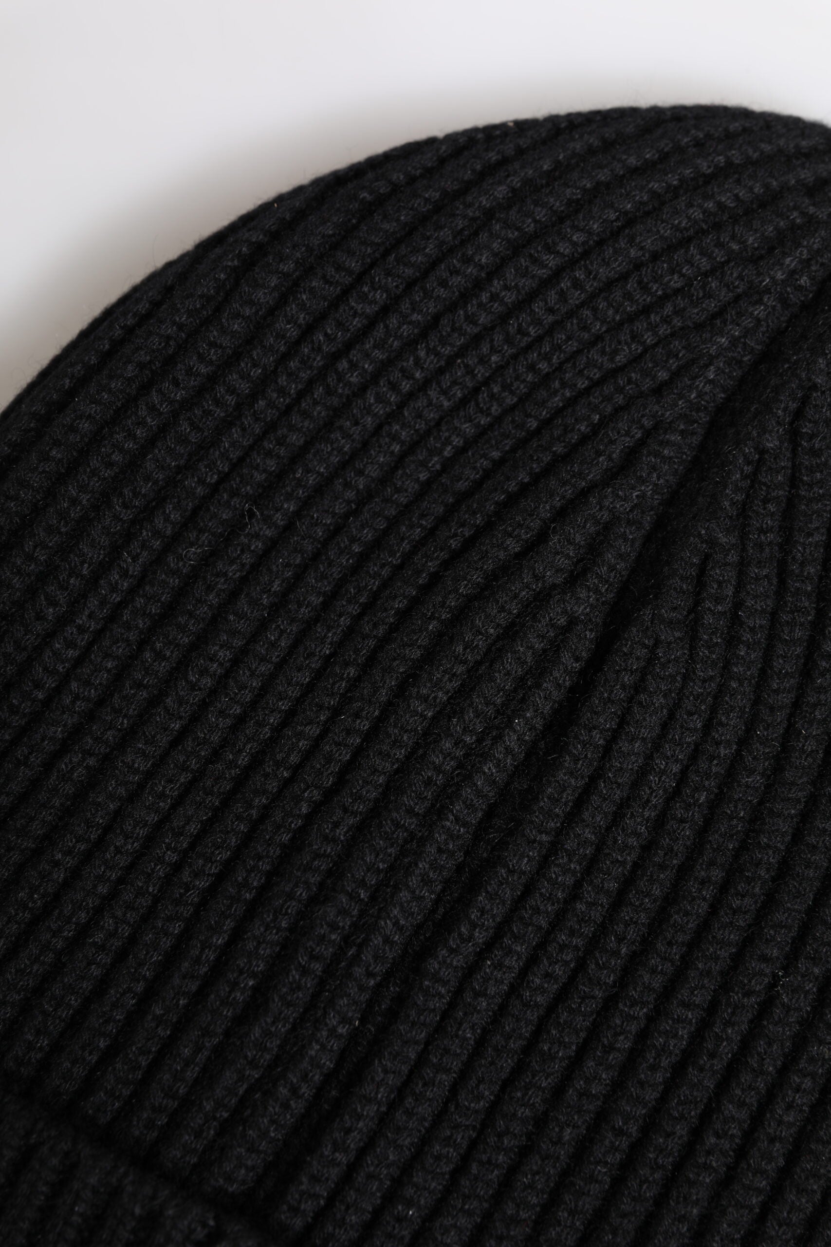 Dolce & Gabbana Black Cashmere Knitted Winter Beanie Hat Curated Luxury Accessories by Orvyn