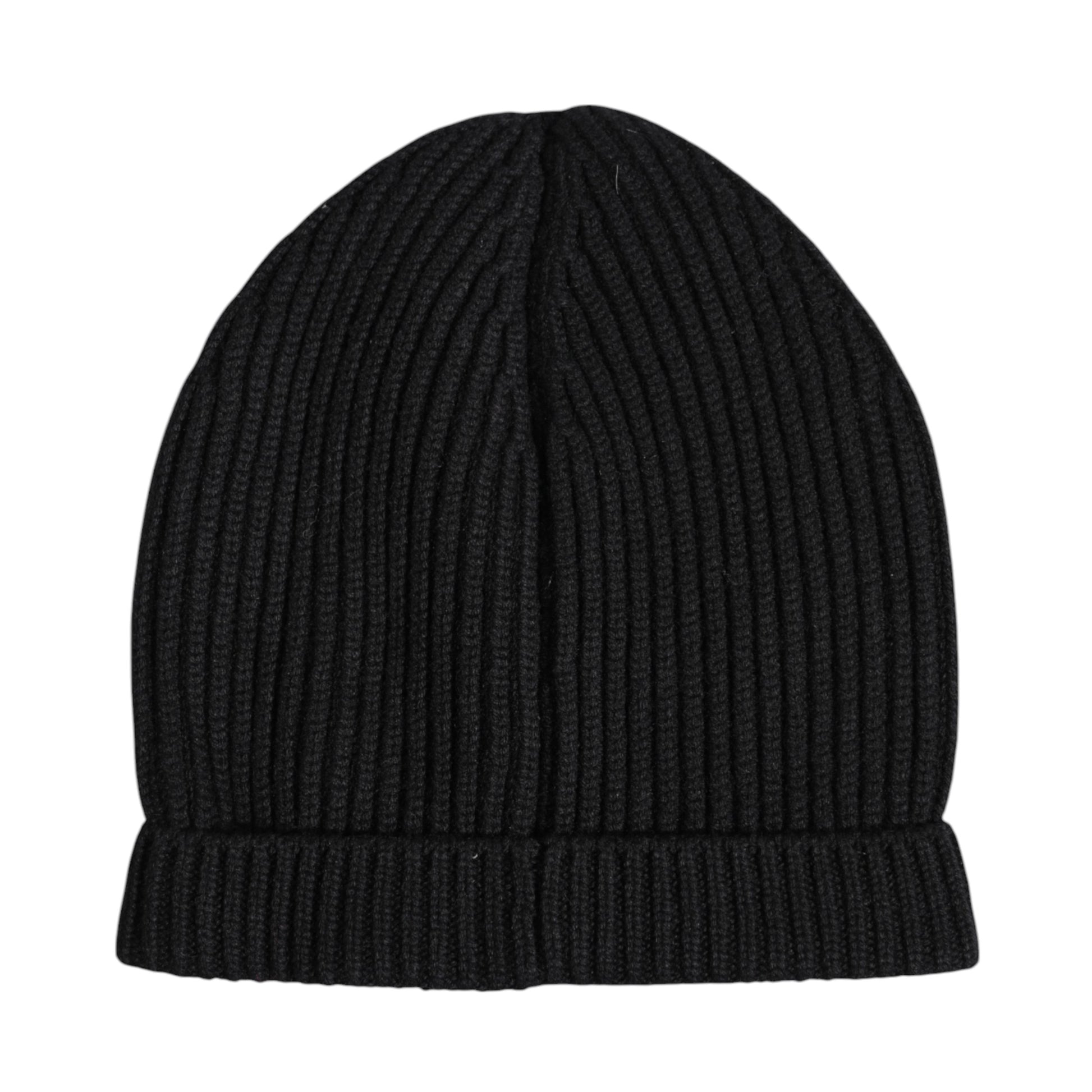 Dolce & Gabbana Black Cashmere Knitted Winter Beanie Hat Curated Luxury Accessories by Orvyn