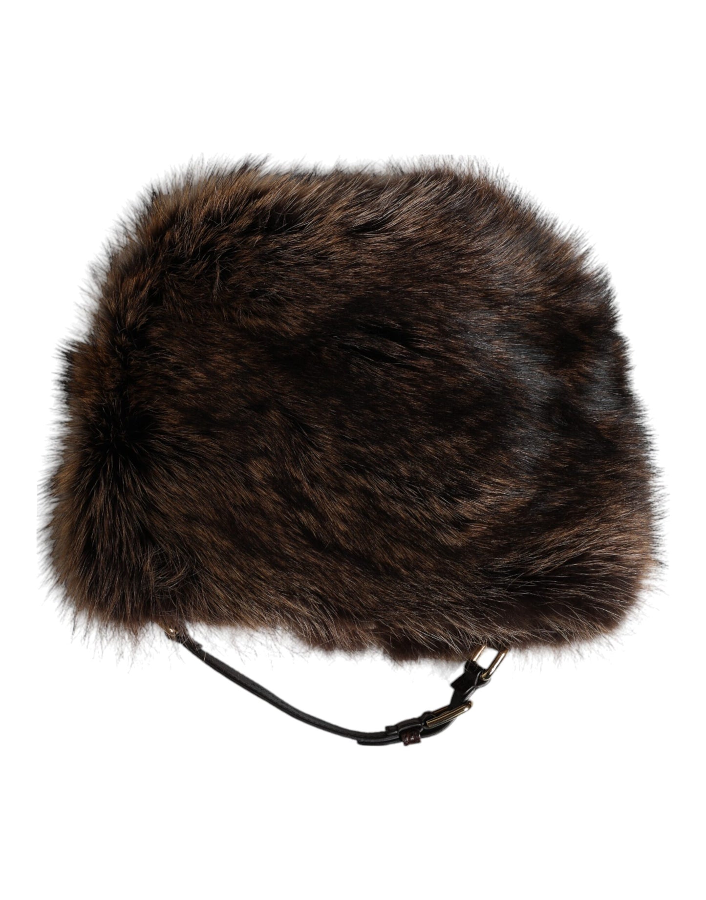 Dolce & Gabbana Brown Fur Women Bucket Hat Curated Luxury Accessories by Orvyn