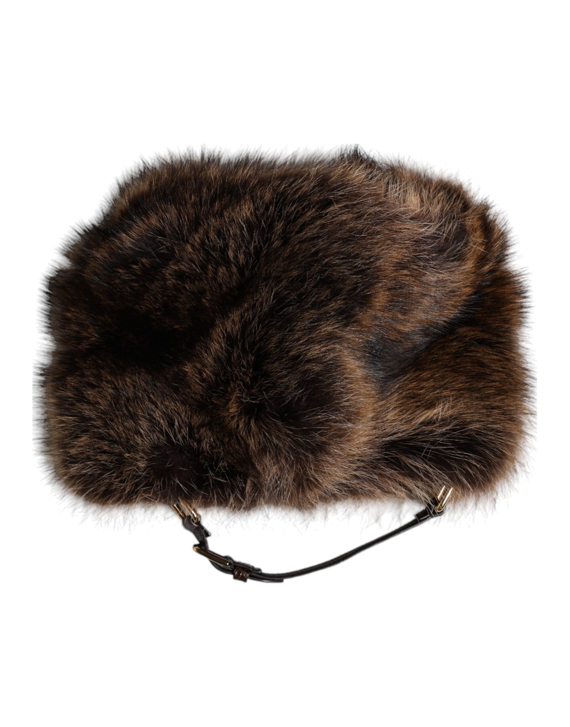 Dolce & Gabbana Brown Fur Women Bucket Hat Curated Luxury Accessories by Orvyn