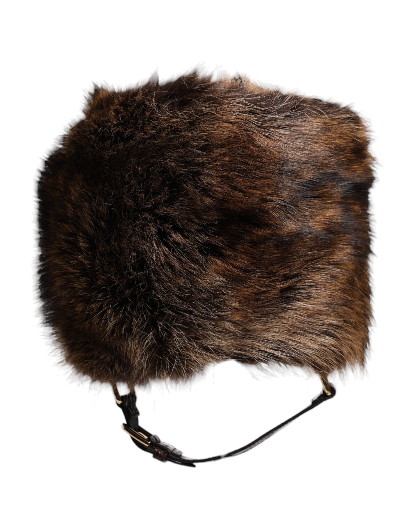 Dolce & Gabbana Brown Fur Women Bucket Hat Curated Luxury Accessories by Orvyn