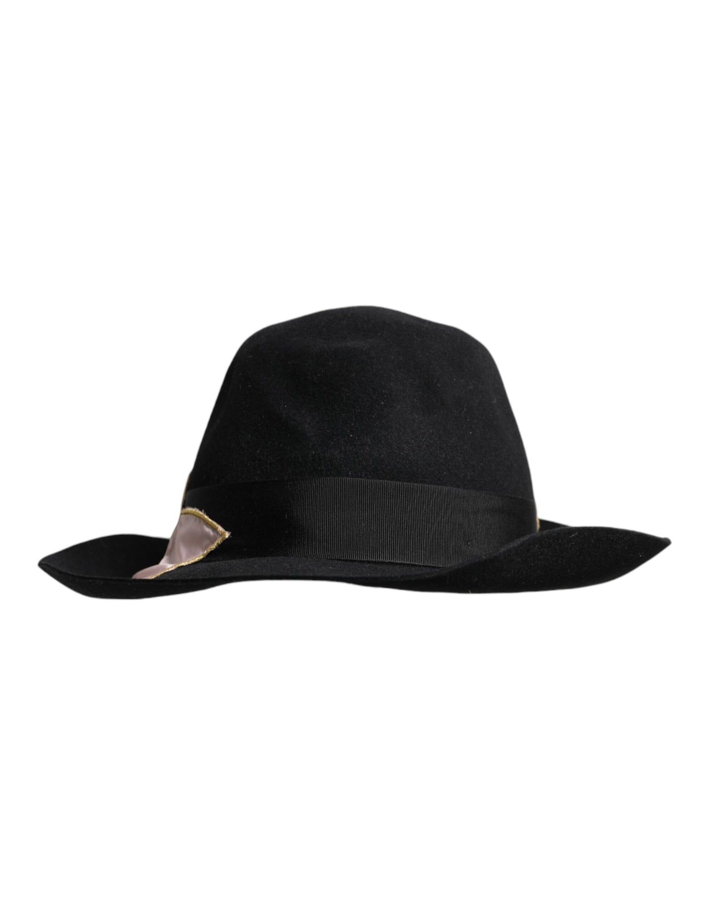 Dolce & Gabbana Black Logo Embroidered Women Wide Brim Hat Curated Luxury Accessories by Orvyn