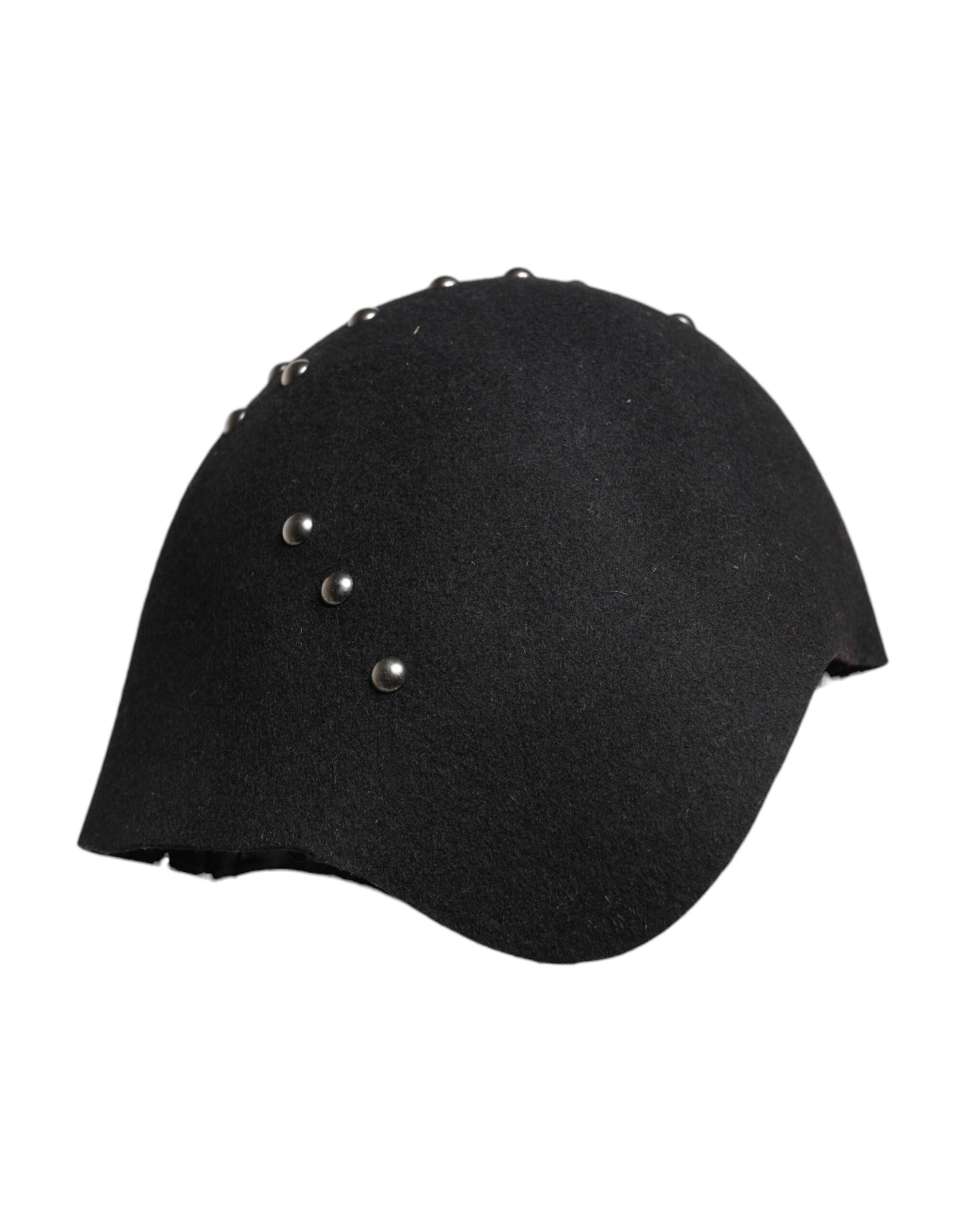 Dolce & Gabbana Black Wool Multicolor Embellished Cloche Hat Curated Luxury Accessories by Orvyn