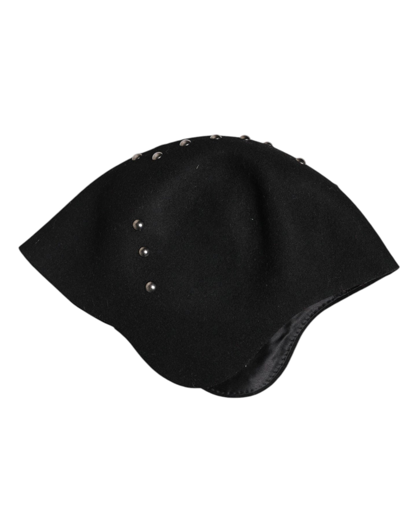 Dolce & Gabbana Black Wool Multicolor Embellished Cloche Hat Curated Luxury Accessories by Orvyn