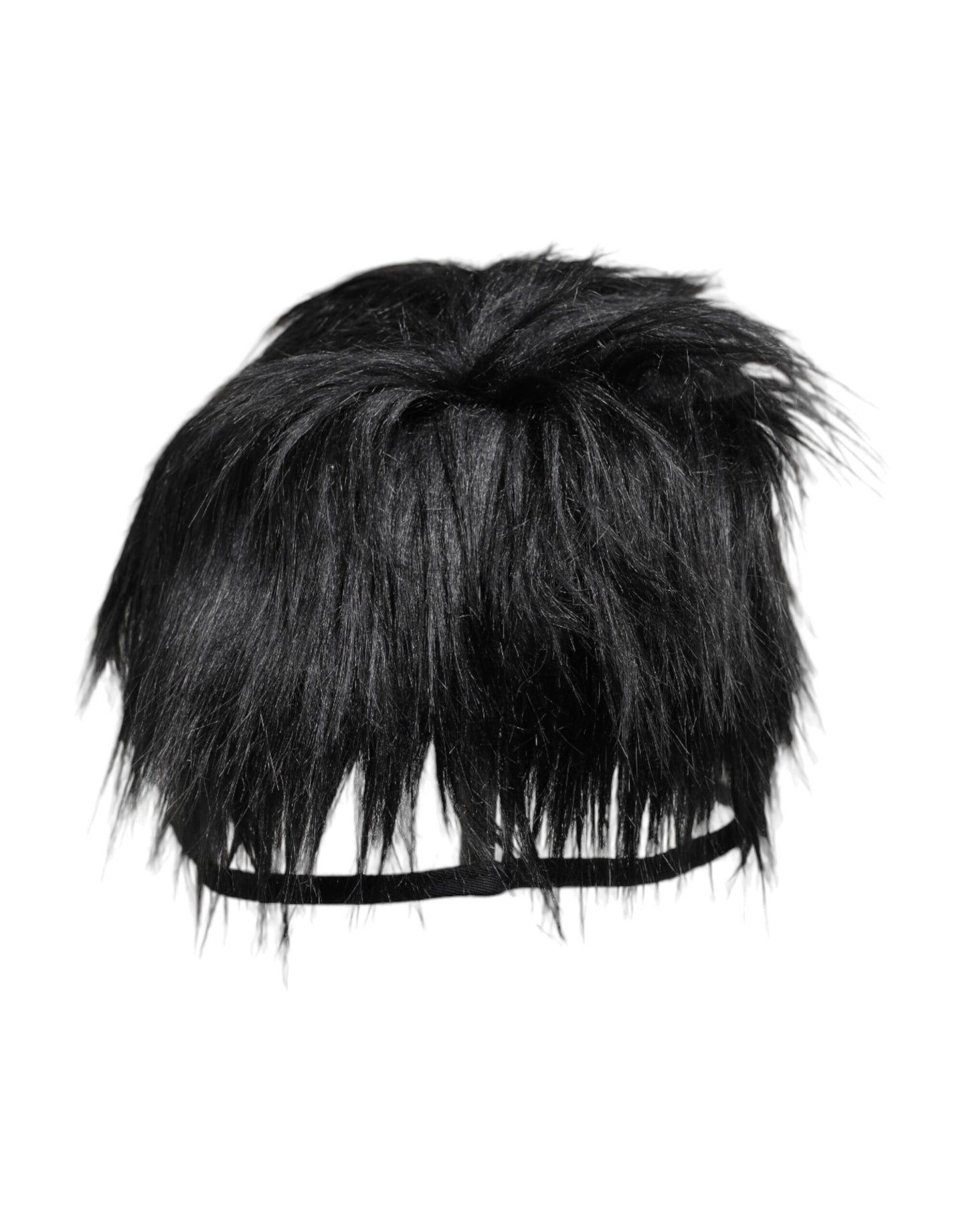 Dolce & Gabbana Black Faux Fur Bucket Hat Curated Luxury Accessories by Orvyn
