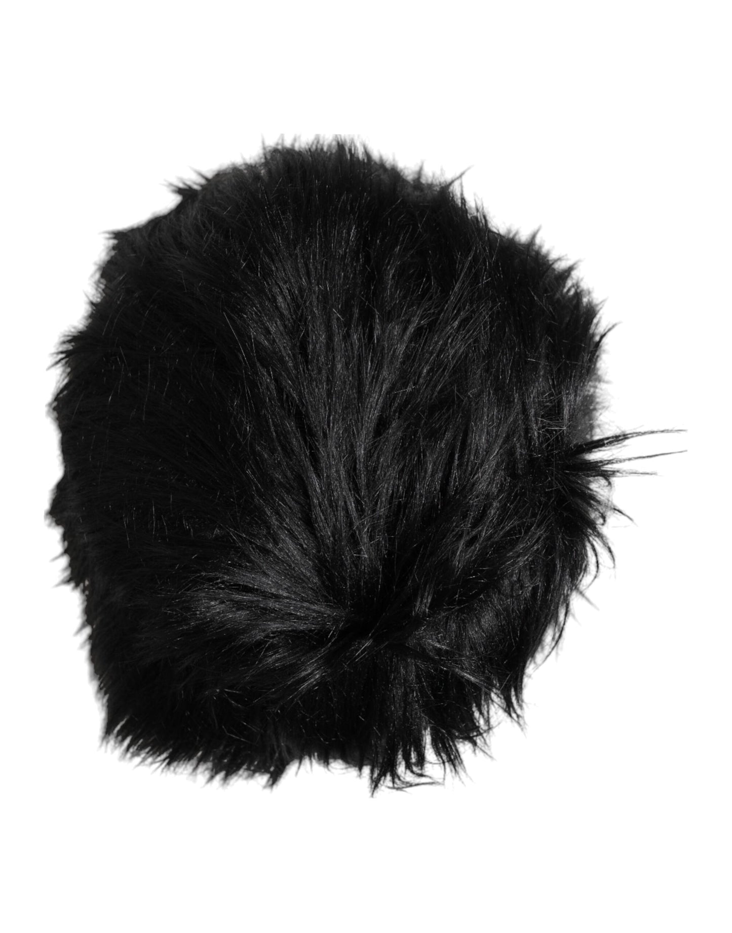 Dolce & Gabbana Black Faux Fur Bucket Hat Curated Luxury Accessories by Orvyn