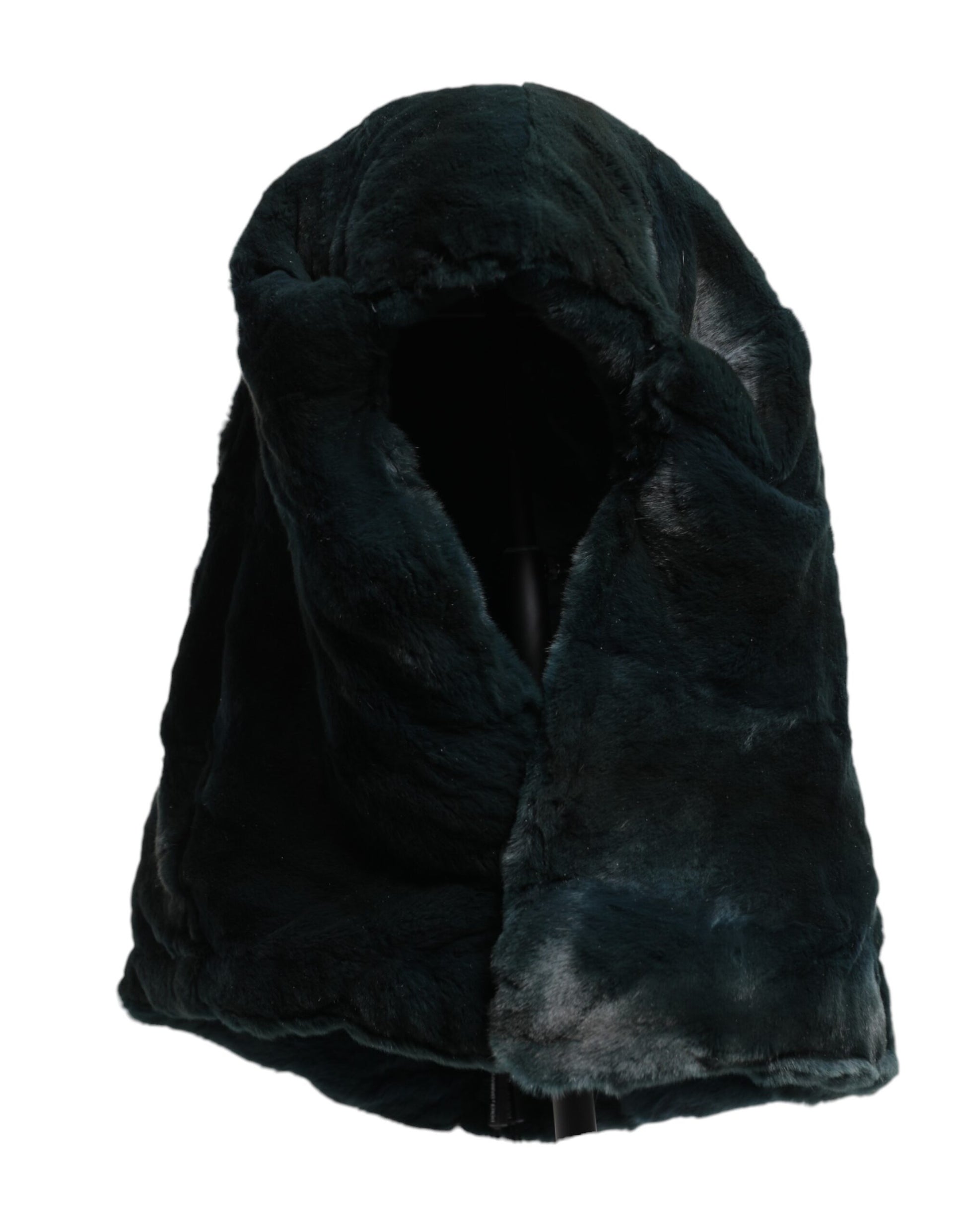 Dolce & Gabbana Black Weasel Fur Womens Beanie Hat Curated Luxury Accessories by Orvyn