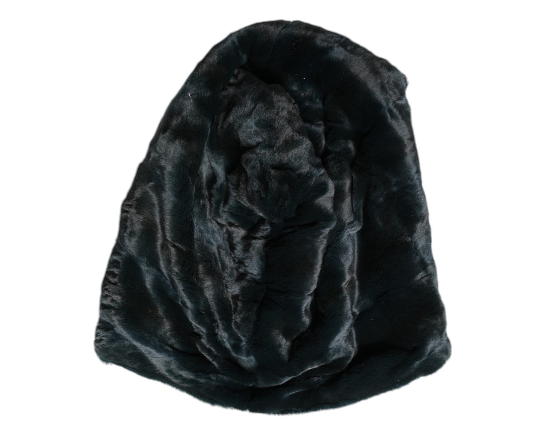Dolce & Gabbana Black Weasel Fur Womens Beanie Hat Curated Luxury Accessories by Orvyn