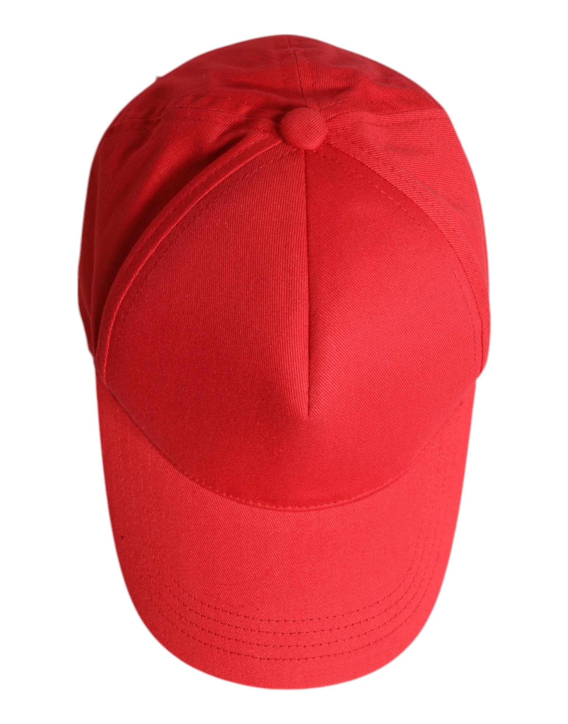 Dolce & Gabbana Red Cotton 6 Panels Women Baseball Cap Curated Luxury Accessories by Orvyn