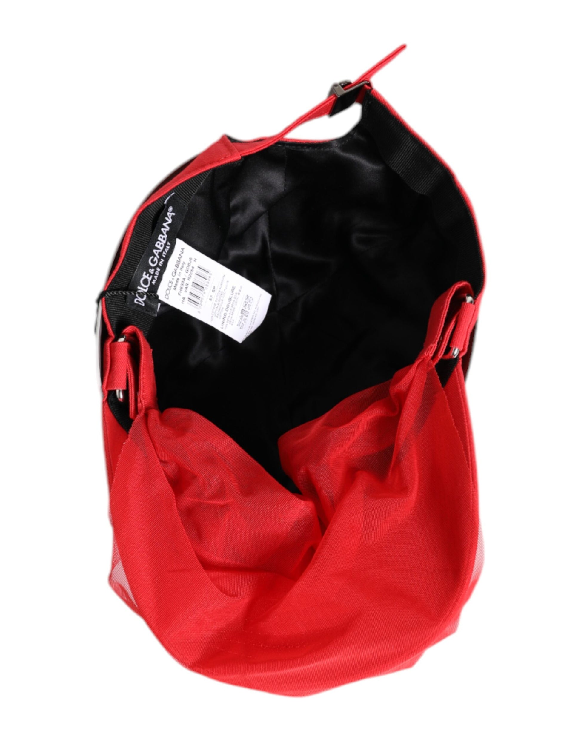 Dolce & Gabbana Red Cotton 6 Panels Women Baseball Cap Curated Luxury Accessories by Orvyn