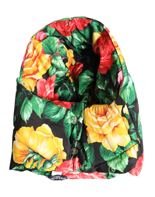 Dolce & Gabbana Multicolor Floral Print Whole Head Wrap Hat Curated Luxury Accessories by Orvyn