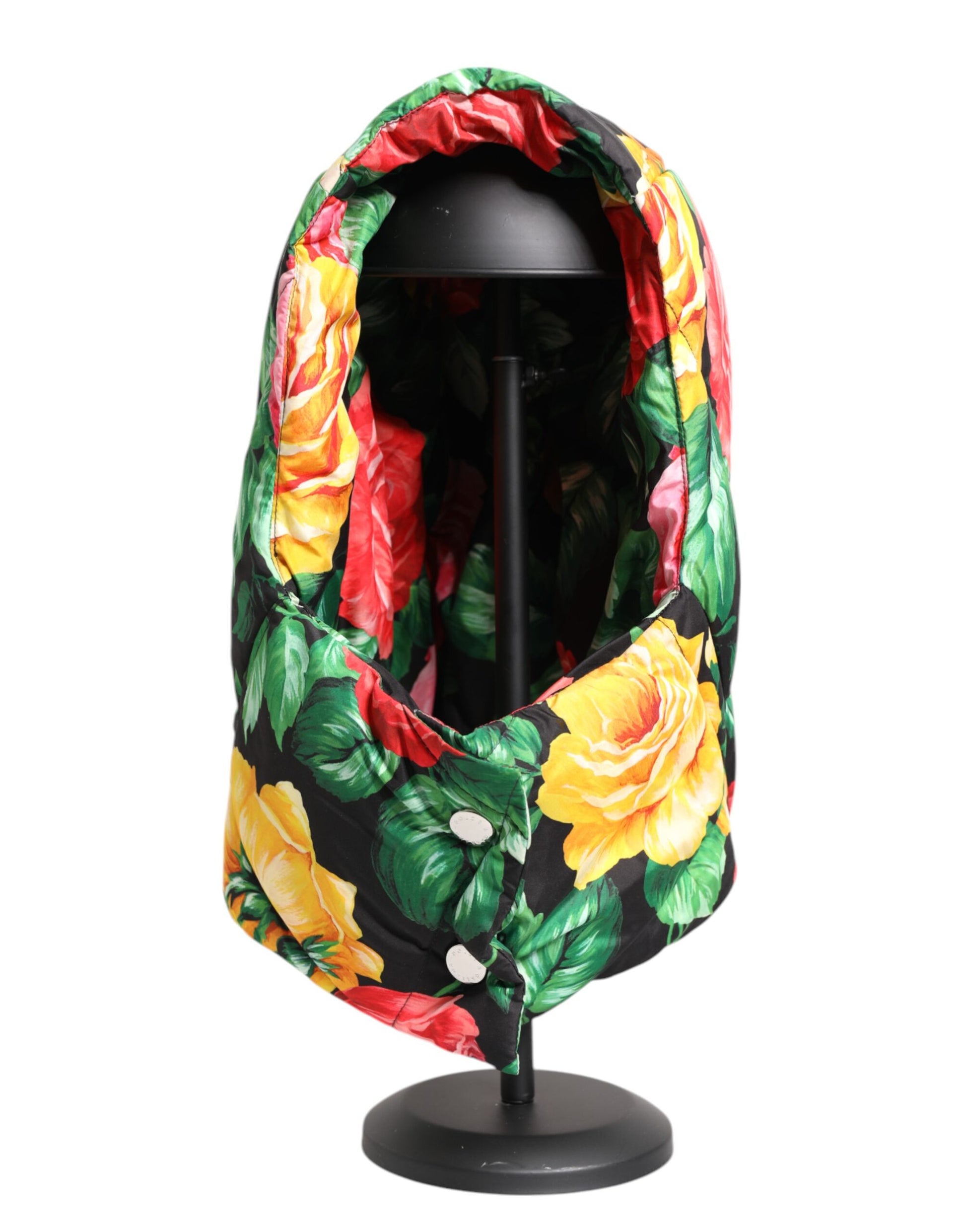 Dolce & Gabbana Multicolor Floral Print Whole Head Wrap Hat Curated Luxury Accessories by Orvyn