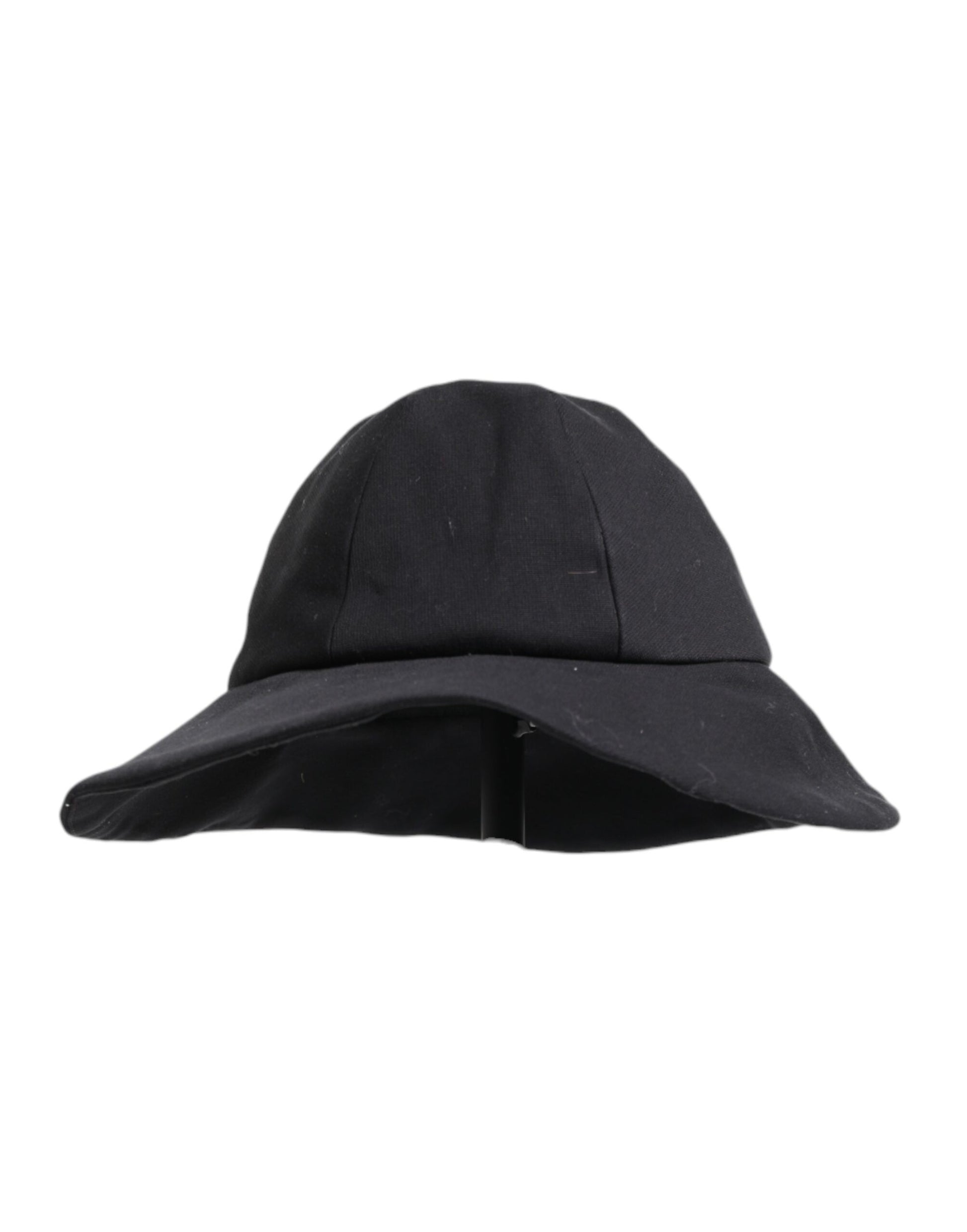 Dolce & Gabbana Black Cotton Wide Brim Bucket Hat Curated Luxury Accessories by Orvyn