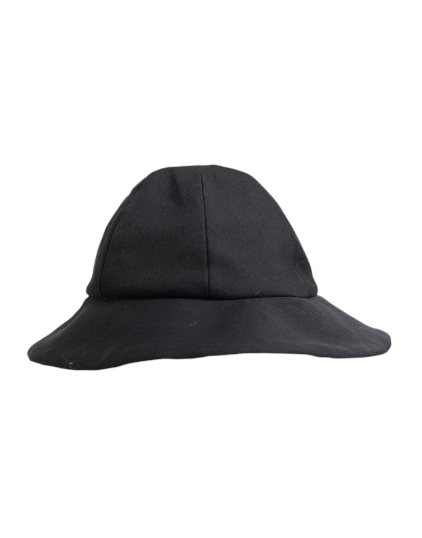 Dolce & Gabbana Black Cotton Wide Brim Bucket Hat Curated Luxury Accessories by Orvyn