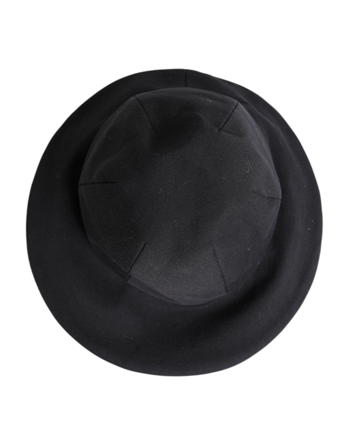 Dolce & Gabbana Black Cotton Wide Brim Bucket Hat Curated Luxury Accessories by Orvyn