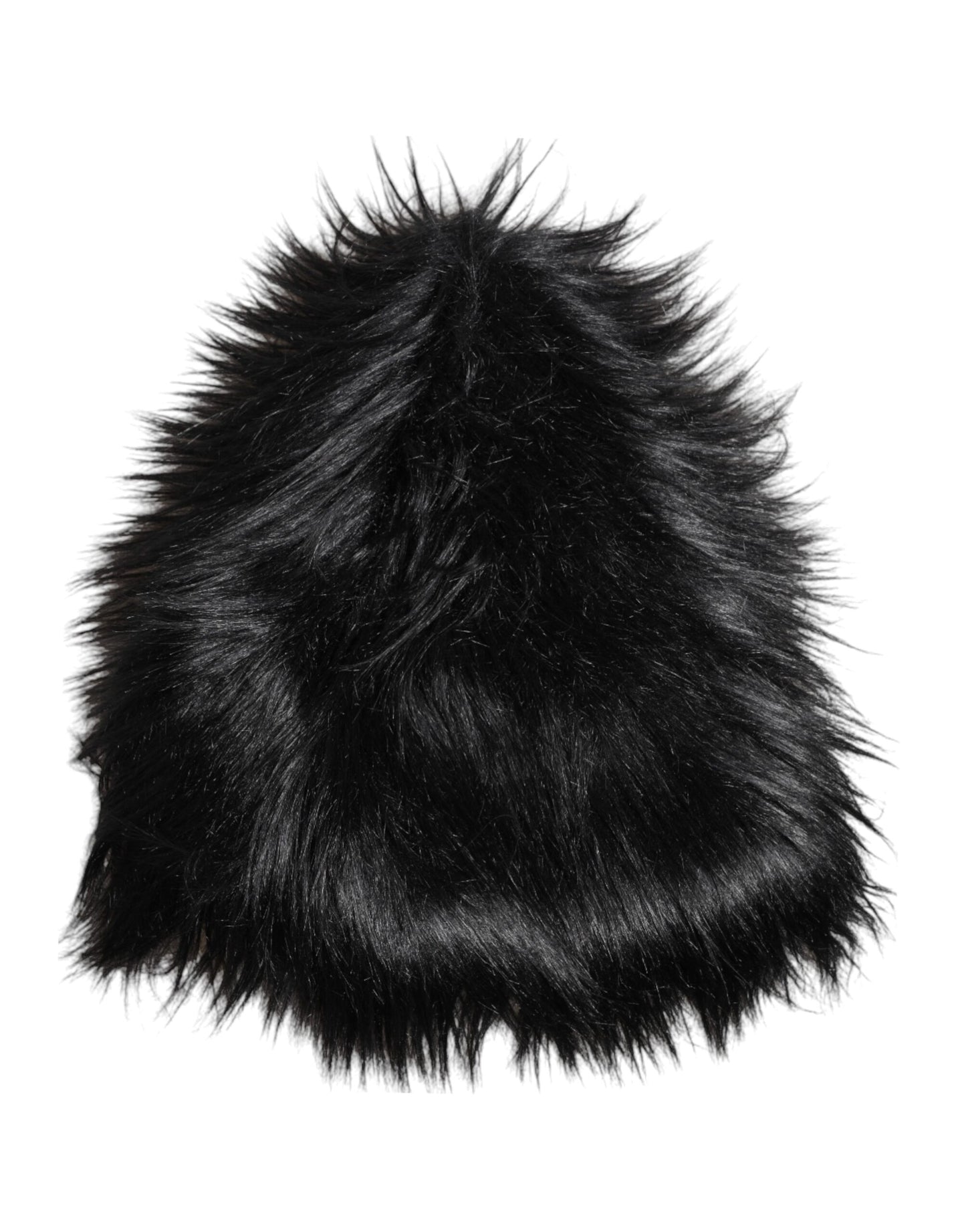 Dolce & Gabbana Black Acrylic Fur Womens Bucket Hat Curated Luxury Accessories by Orvyn