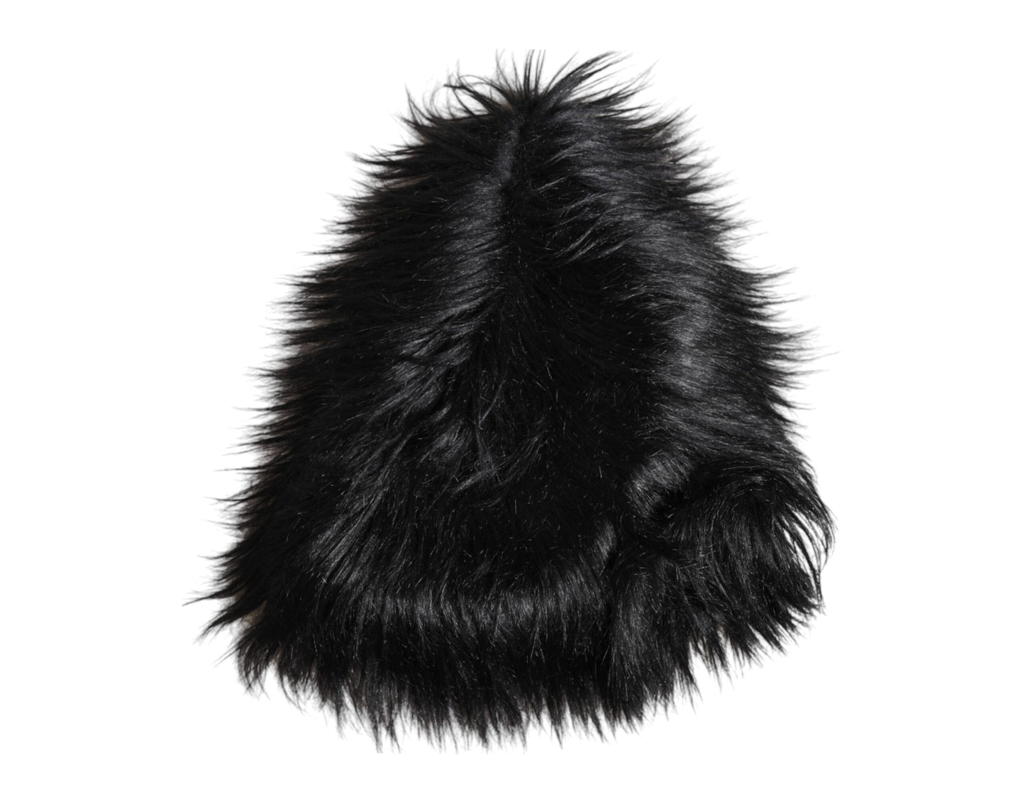 Dolce & Gabbana Black Acrylic Fur Womens Bucket Hat Curated Luxury Accessories by Orvyn