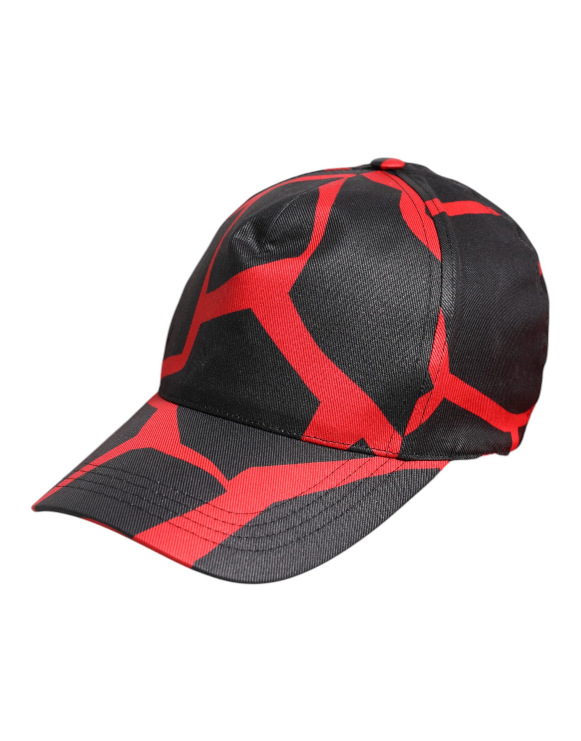 Dolce & Gabbana Red Black Lace Tulle Cotton Baseball Cap Curated Luxury Accessories by Orvyn