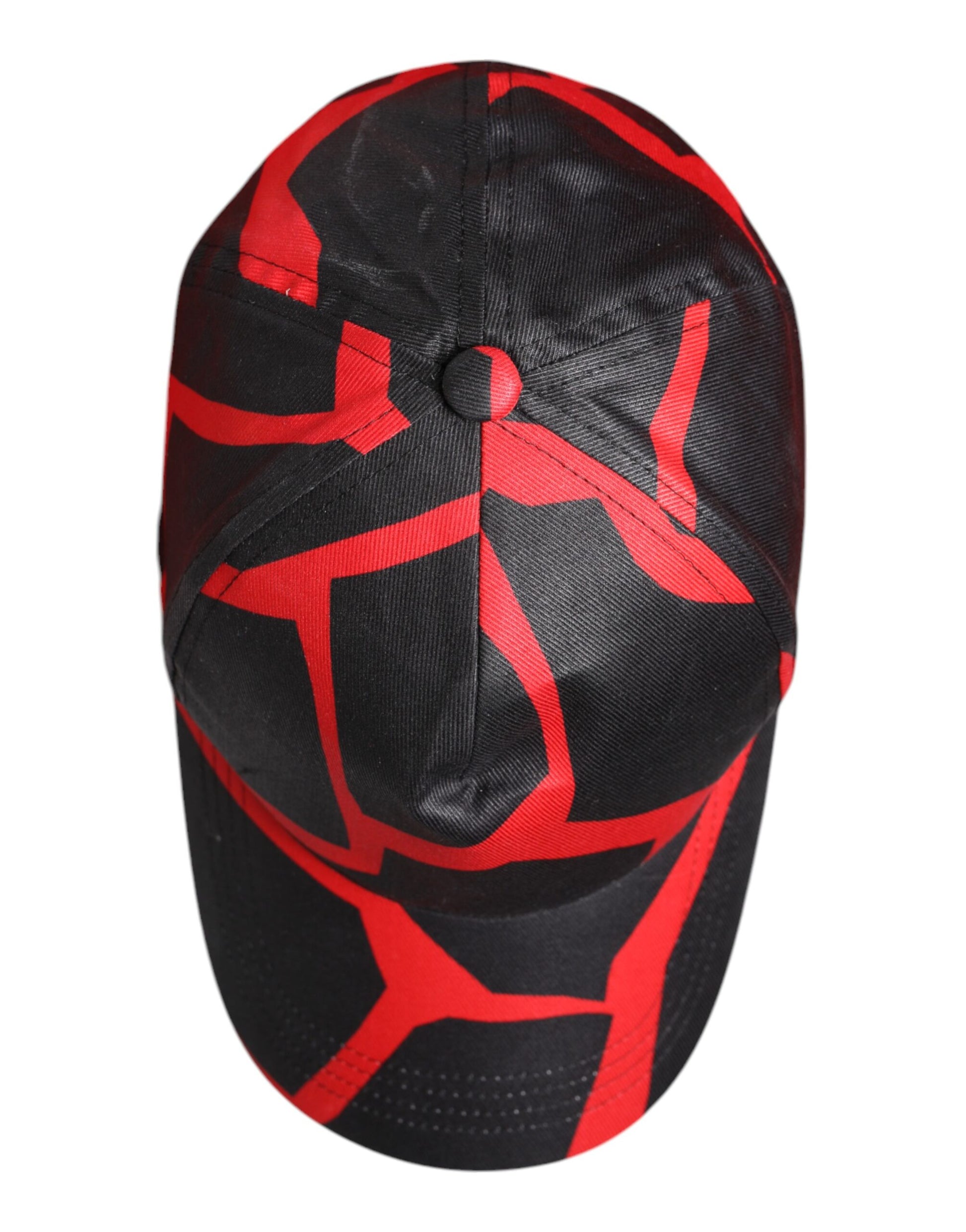 Dolce & Gabbana Red Black Lace Tulle Cotton Baseball Cap Curated Luxury Accessories by Orvyn