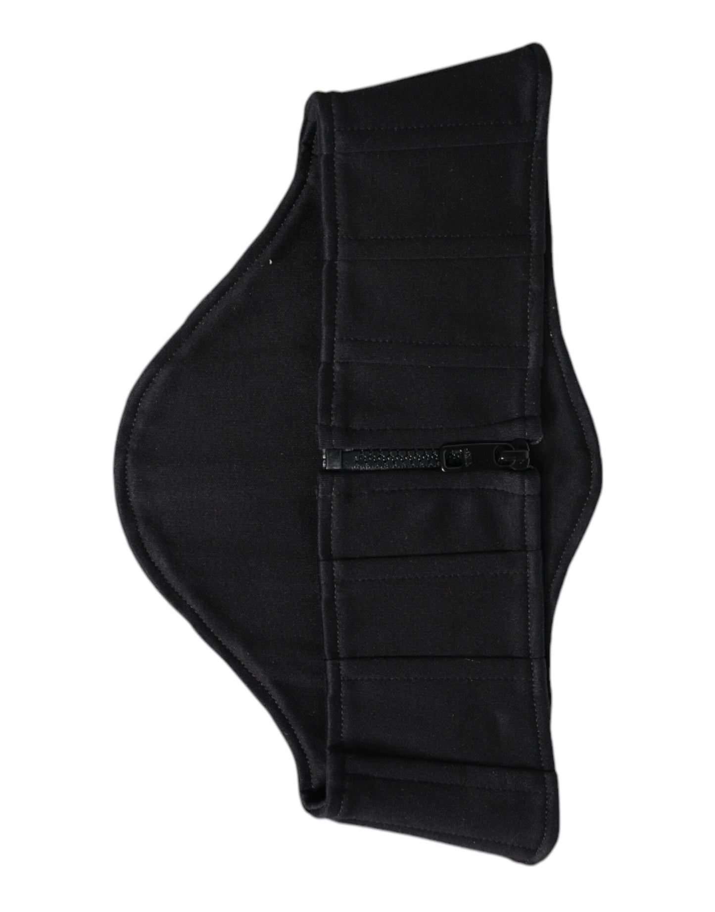 Dolce & Gabbana Black Cotton Waist Tuxedo Belt Cummerbund Curated Luxury Accessories by Orvyn