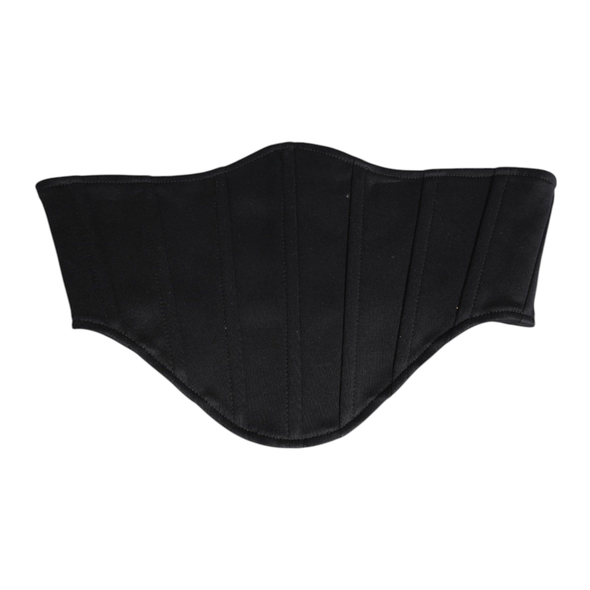 Dolce & Gabbana Black Cotton Waist Tuxedo Belt Cummerbund Curated Luxury Accessories by Orvyn
