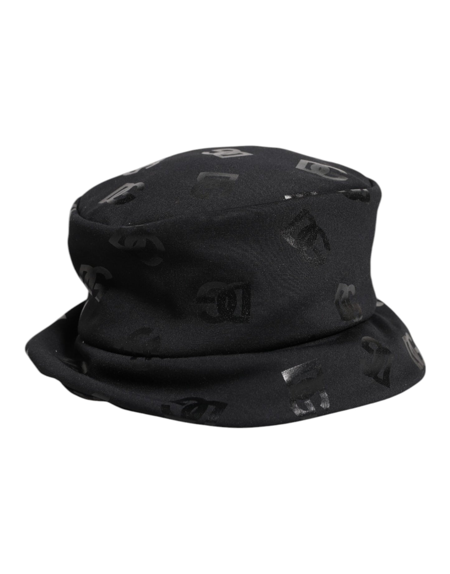 Dolce & Gabbana Black DG Monogram Polyester Jacquard Bucket Hat Curated Luxury Accessories by Orvyn