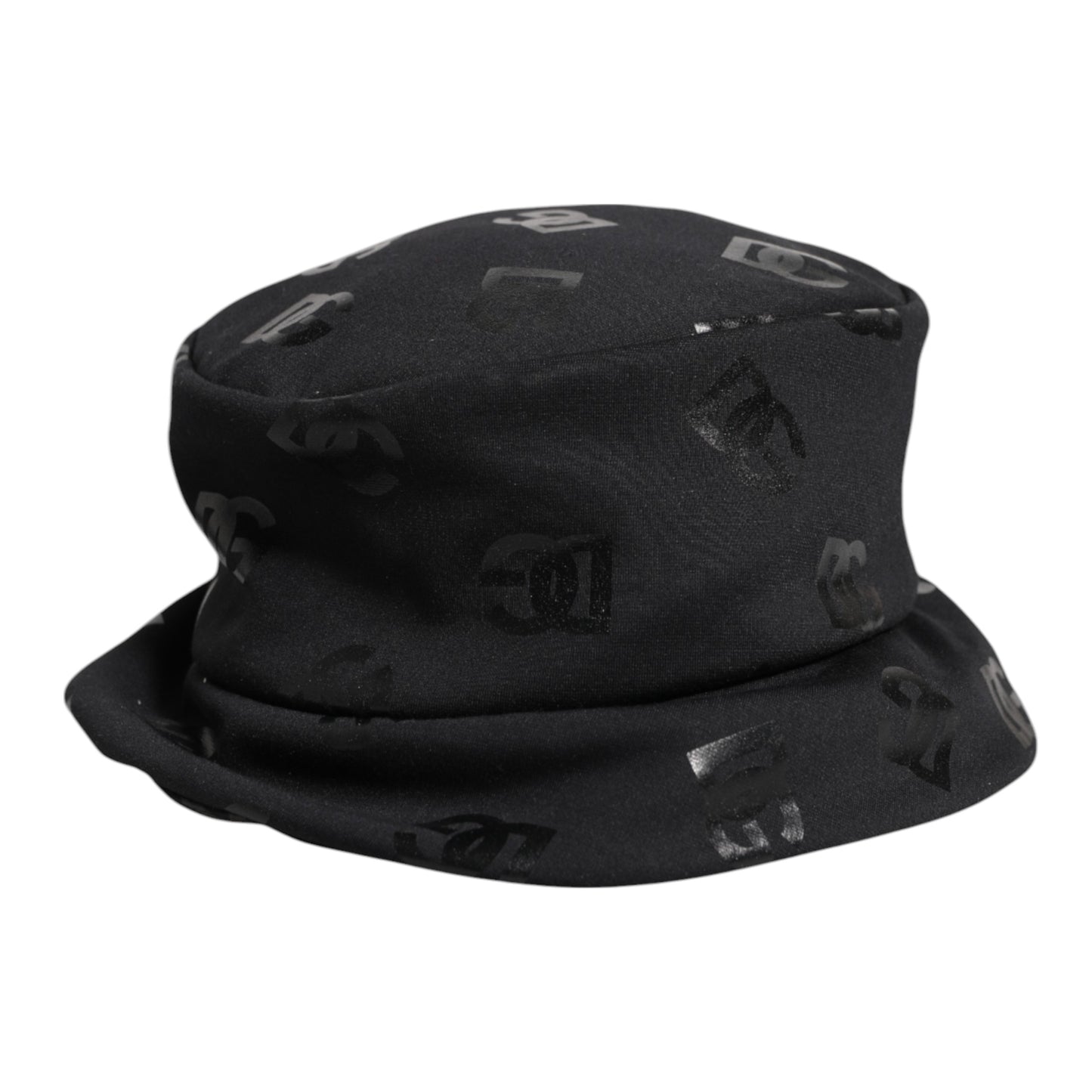 Dolce & Gabbana Black DG Monogram Polyester Jacquard Bucket Hat Curated Luxury Accessories by Orvyn