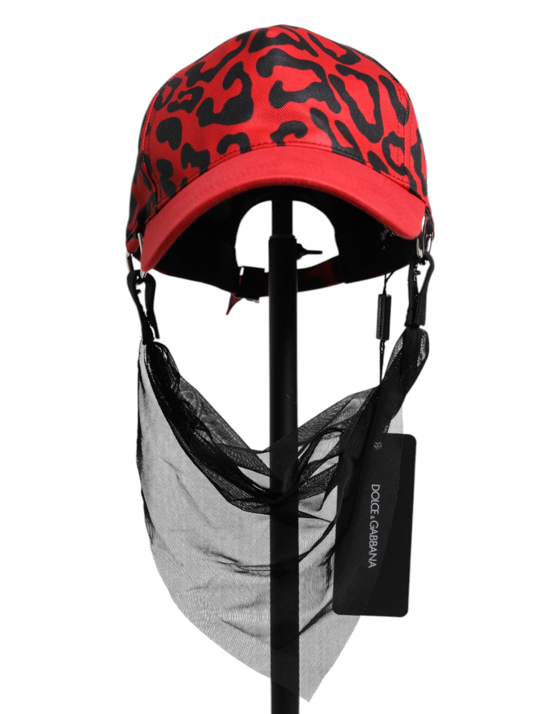 Dolce & Gabbana Red Cotton 6 Panels Women Baseball Cap Curated Luxury Accessories by Orvyn