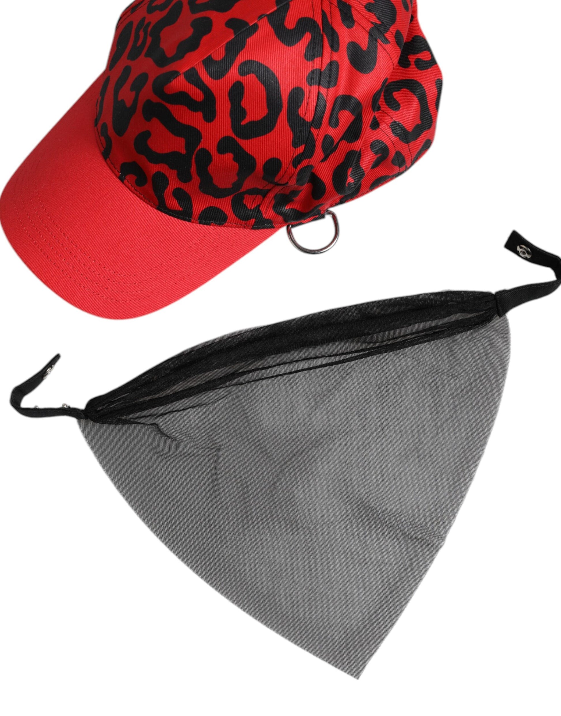 Dolce & Gabbana Red Cotton 6 Panels Women Baseball Cap Curated Luxury Accessories by Orvyn
