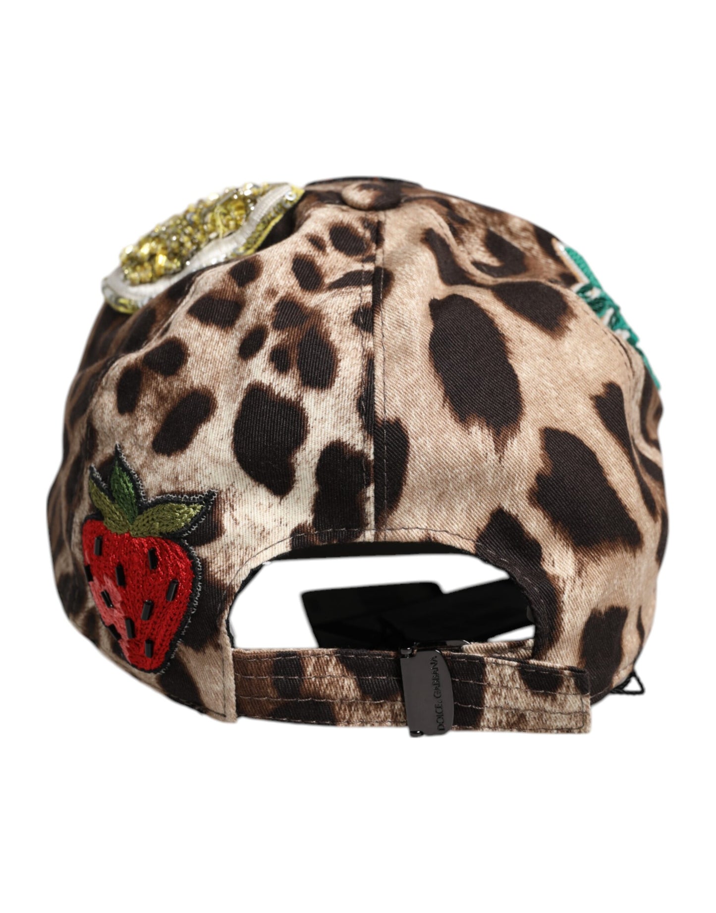 Dolce & Gabbana Brown Leopard Sequin Sicily Baseball Cap Curated Luxury Accessories by Orvyn