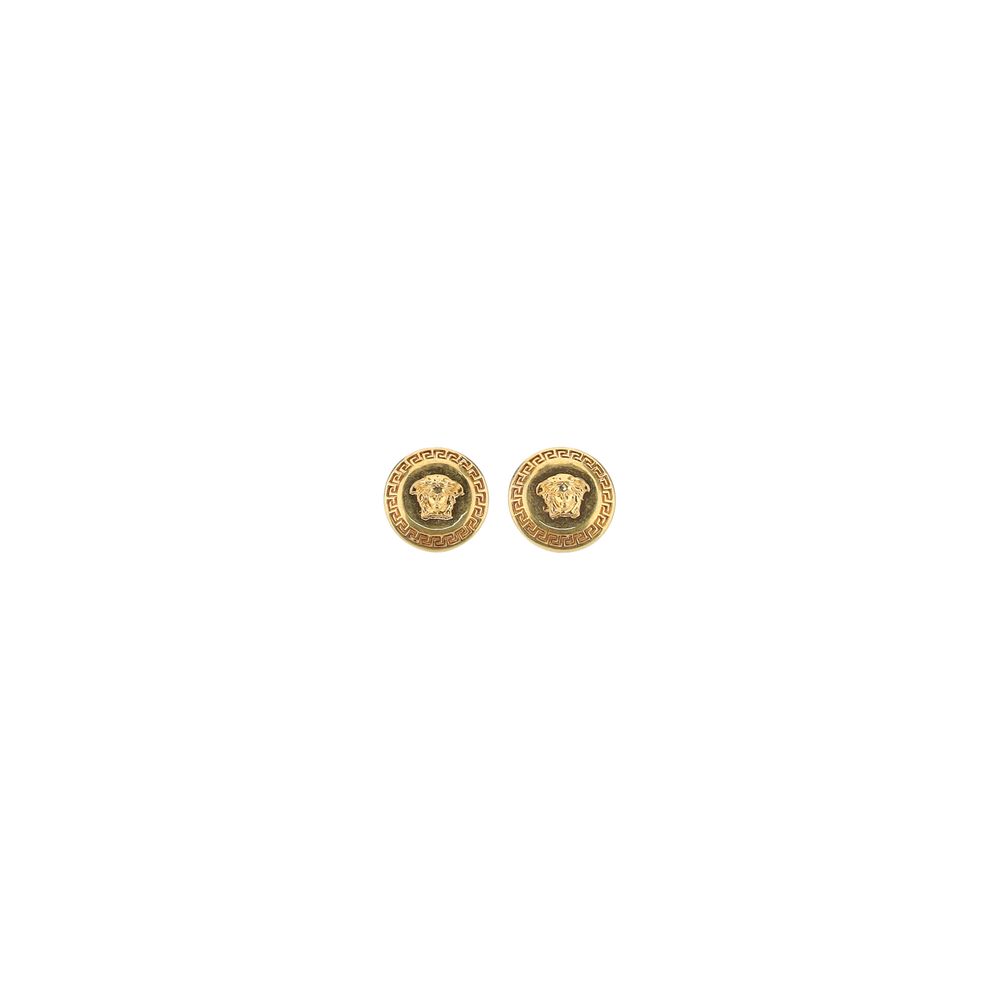 Versace Gold Metal Earrings Curated Luxury Accessories by Orvyn