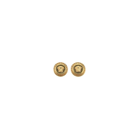 Versace Gold Metal Earrings Curated Luxury Accessories by Orvyn