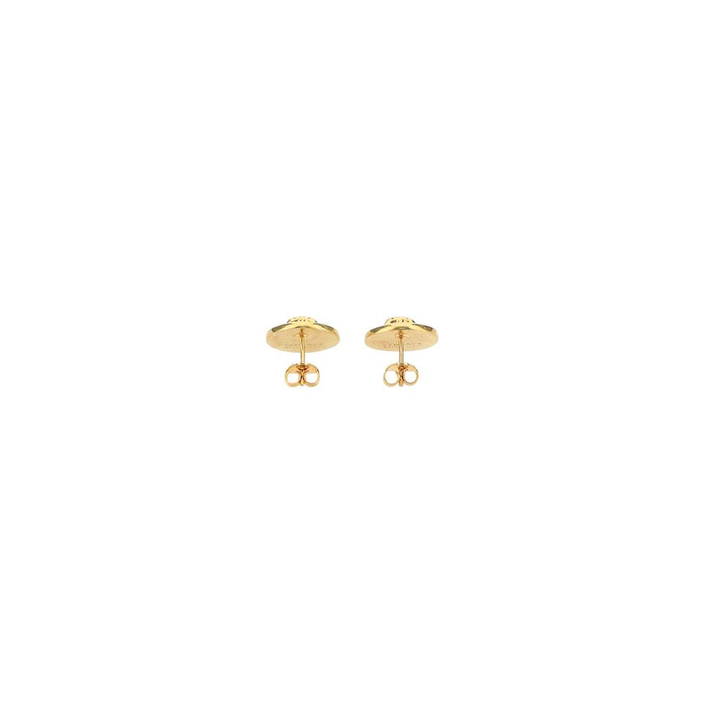 Versace Gold Metal Earrings Curated Luxury Accessories by Orvyn