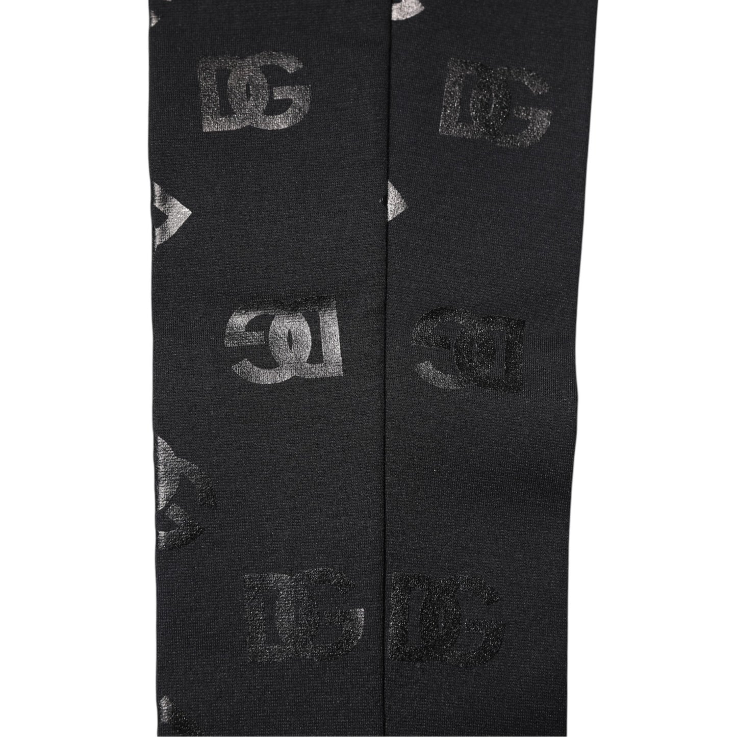 Dolce & Gabbana Black DG Logo Monogram Wool Stretch Arm Sleeves Curated Luxury Accessories by Orvyn