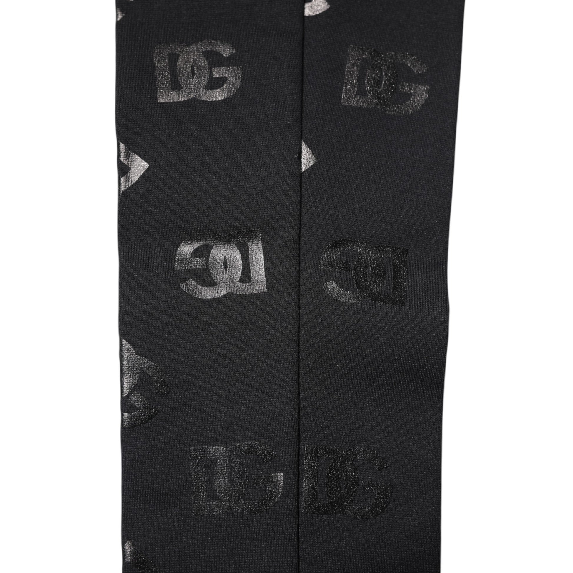 Dolce & Gabbana Black DG Logo Monogram Wool Stretch Arm Sleeves Curated Luxury Accessories by Orvyn