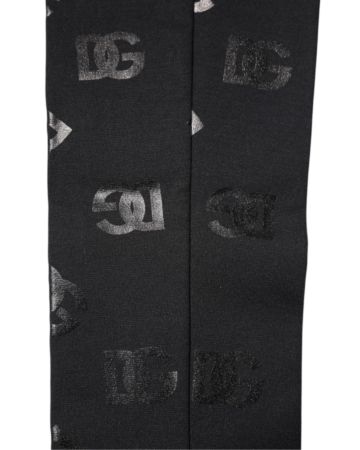 Dolce & Gabbana Black DG Logo Monogram Wool Stretch Arm Sleeves Curated Luxury Accessories by Orvyn