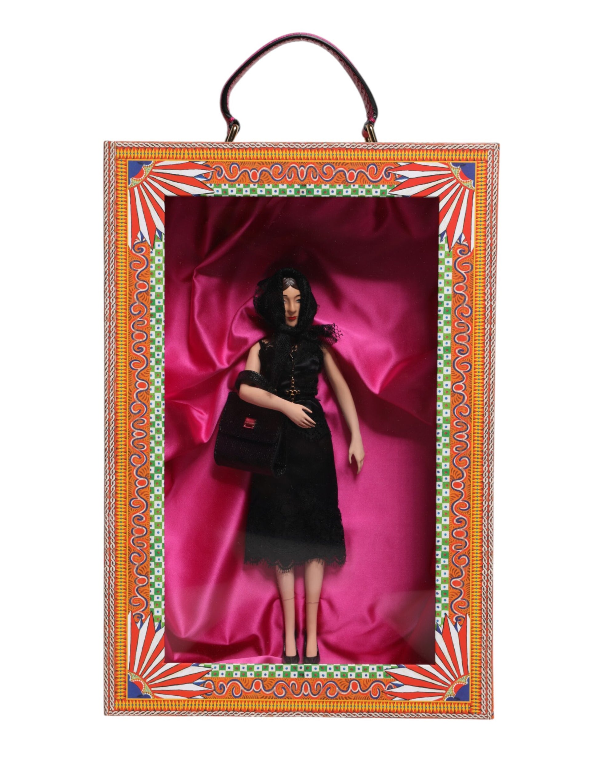 Dolce & Gabbana Black Dress Ceramic Porcelain Fashion Leather Sicily Dolls Curated Luxury Accessories by Orvyn